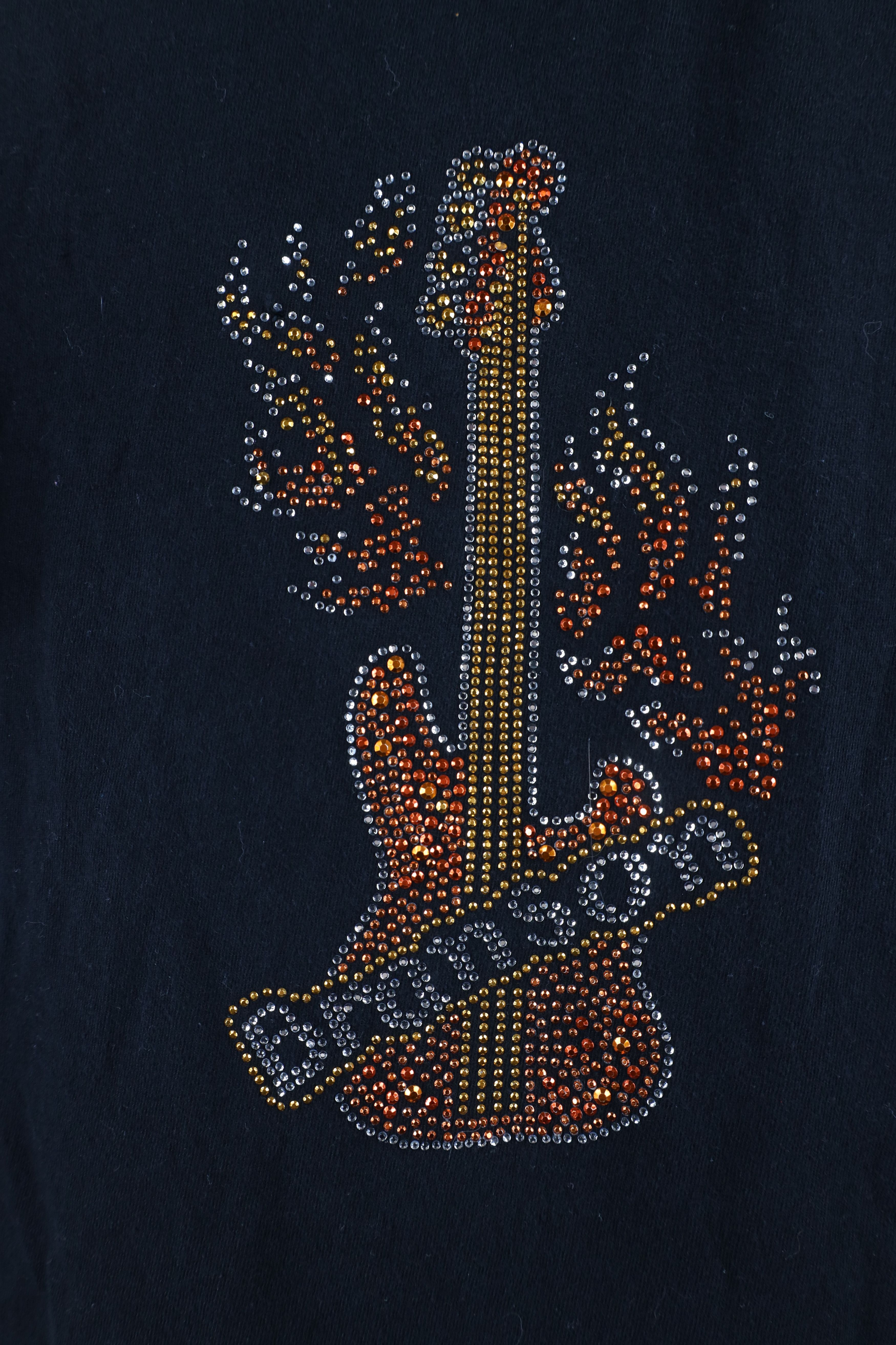 Vintage Vintage 90s Streetwear Guitar Fire Flames Branson T-Shirt Size S / US 4 / IT 40 - 4 Thumbnail