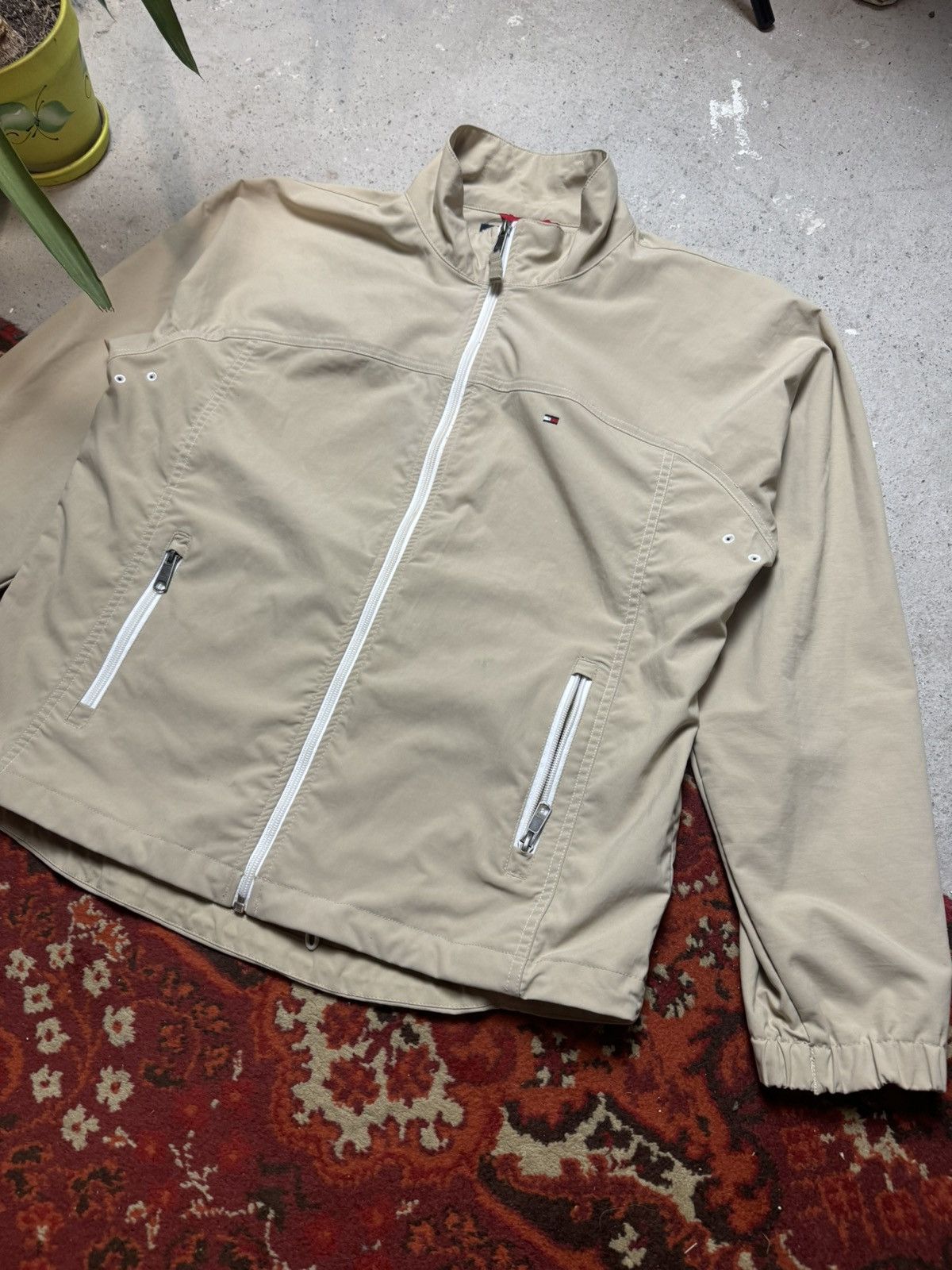 Tommy Hilfiger × Vintage Vintage Y2K Tommy Hilfiger Nylon Waterproof Monsieurk Jacket Size US M / EU 48-50 / 2 - 2 Thumbnail
