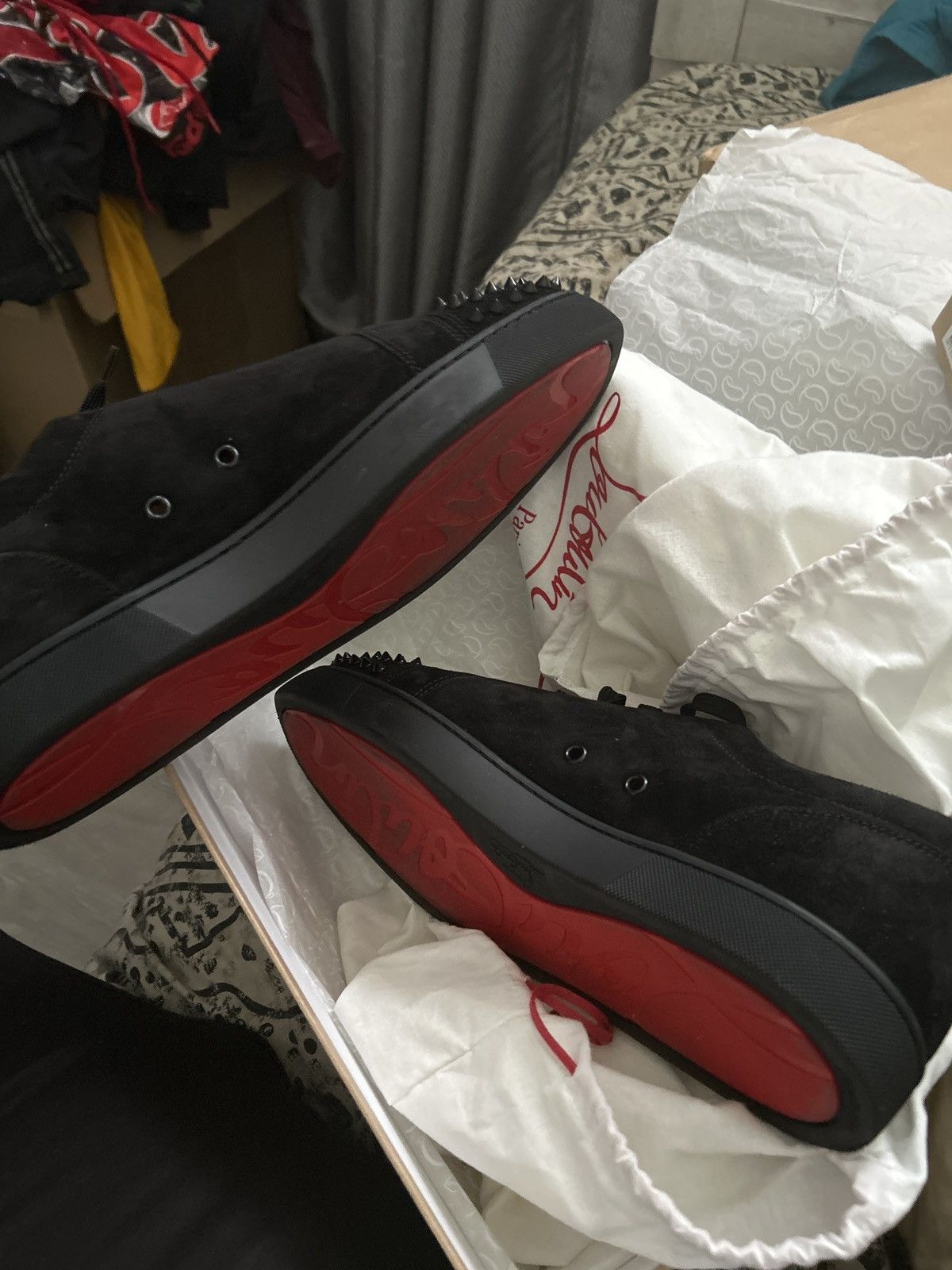 Christian Louboutin Christian loubiton red bottoms Size US 14 / EU 47 - 7 Thumbnail