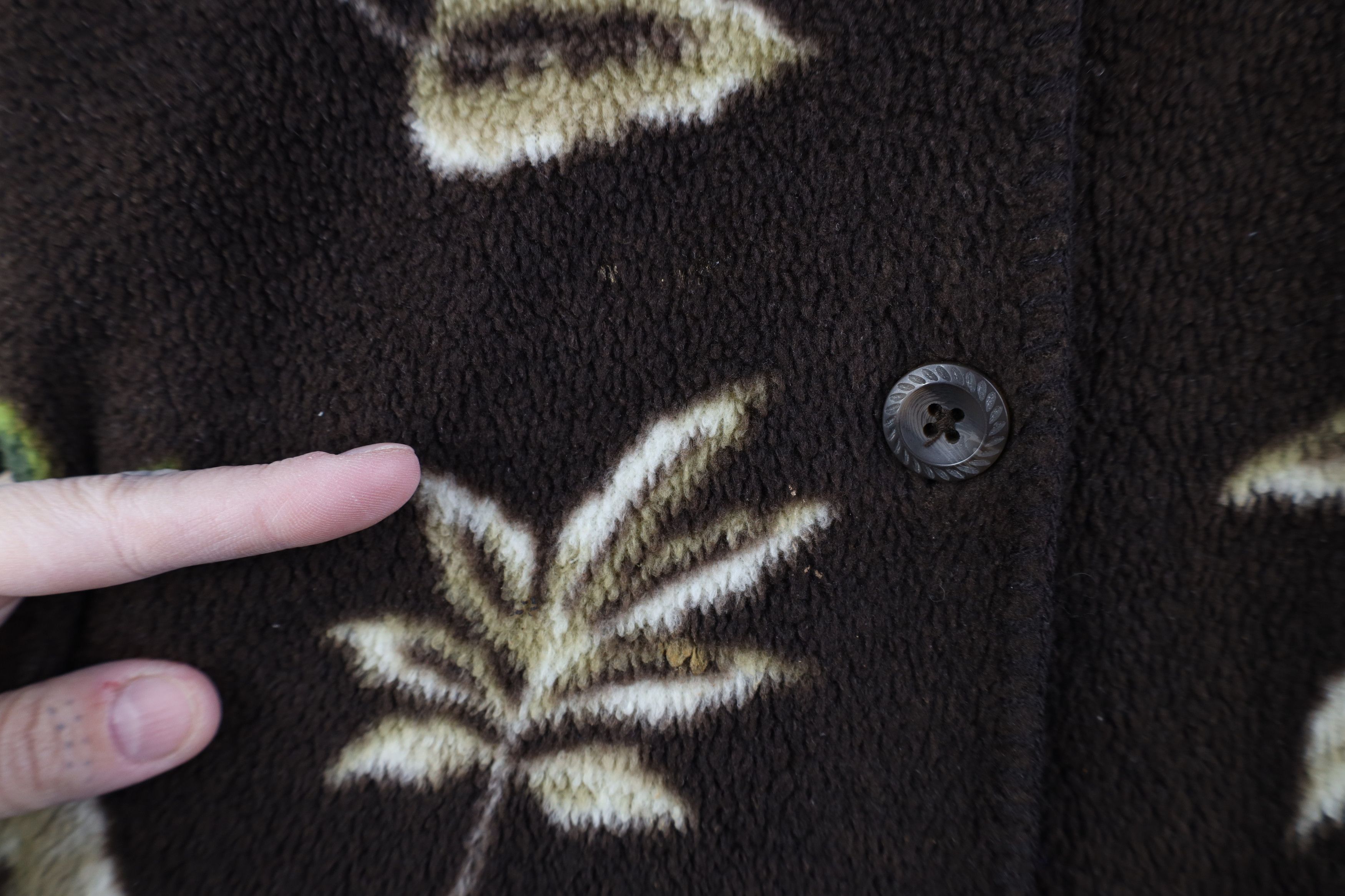 Vintage Vintage 90s Streetwear All Over Print Fleece Shirt Jacket Size 3XL / US 20-22 - 4 Thumbnail