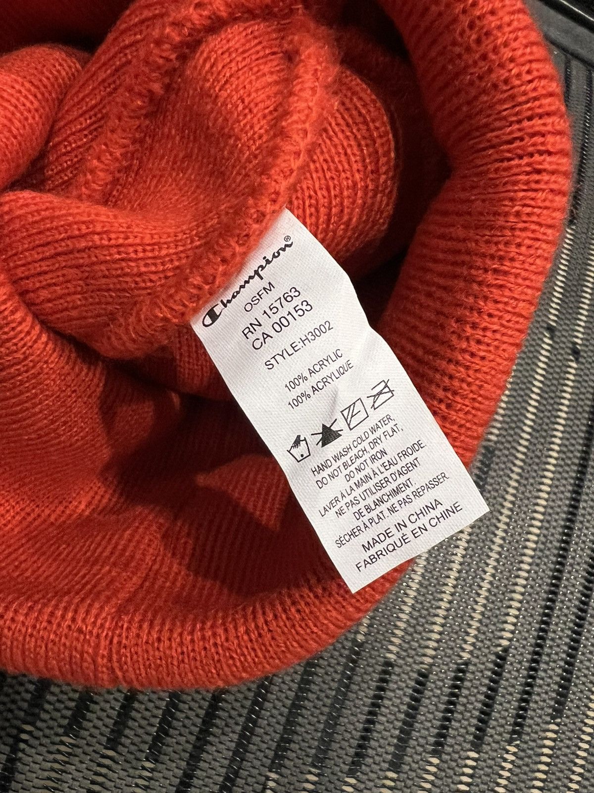Champion × Supreme Supreme x Champion Beanie FW18 Size ONE SIZE - 4 Thumbnail