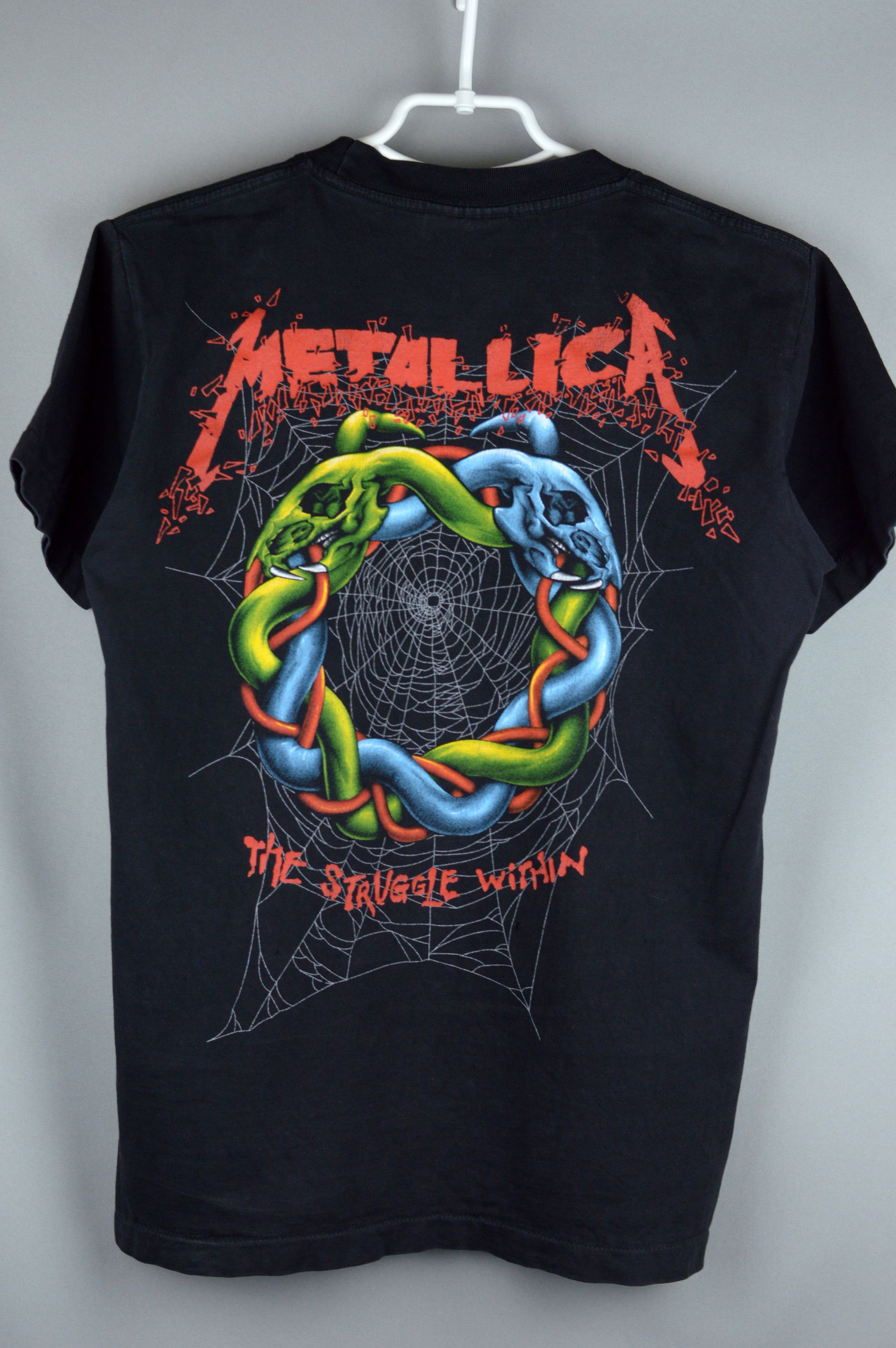 Metallica Vintage Metallica The Struggle Within Pushead 90s t shirt Size US S / EU 44-46 / 1 - 4 Thumbnail