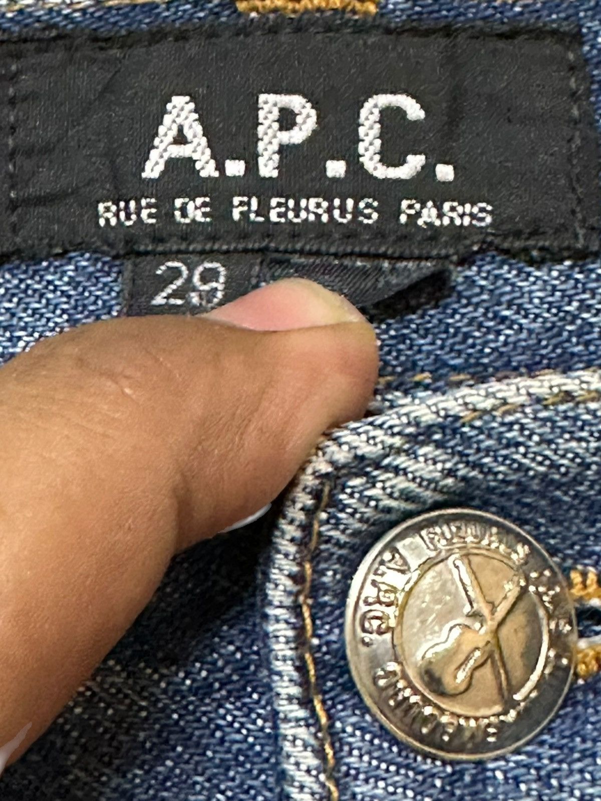A.P.C. Vintage A.P.C Selvedge Mudwash Grunge Distressed Denim Size US 27 - 8 Thumbnail