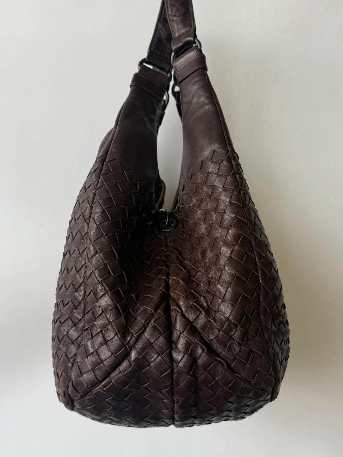 Bottega Veneta Bottega Veneta Ebano Woven Leather Campana Bag Size ONE SIZE - 7 Thumbnail