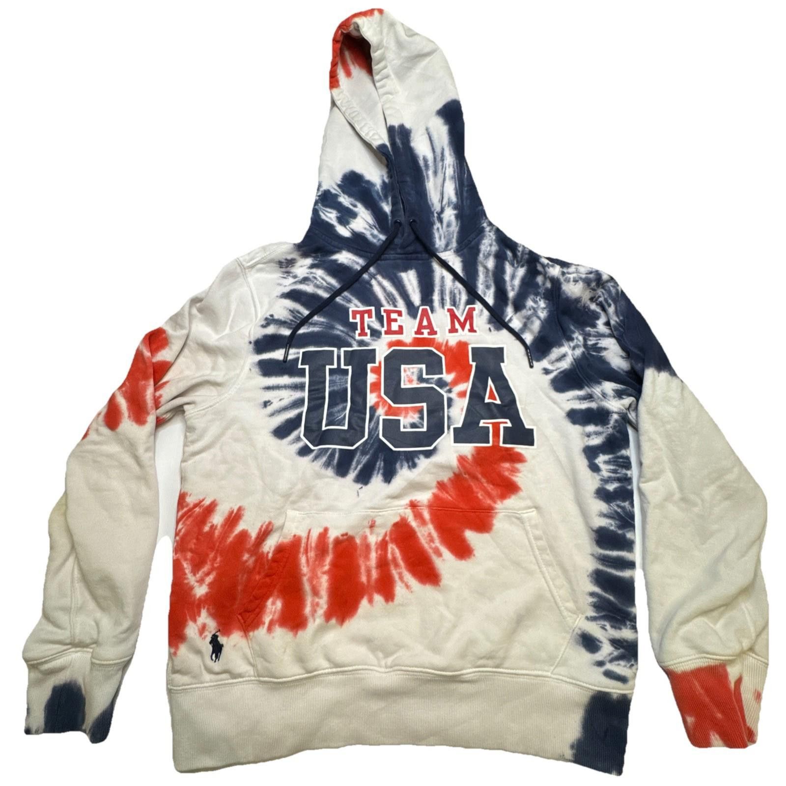 Polo Ralph Lauren Polo Ralph Lauren Team USA 2020 Tie Dye Hoodie Mens Small SP Size US S / EU 44-46 / 1 - 1 Thumbnail