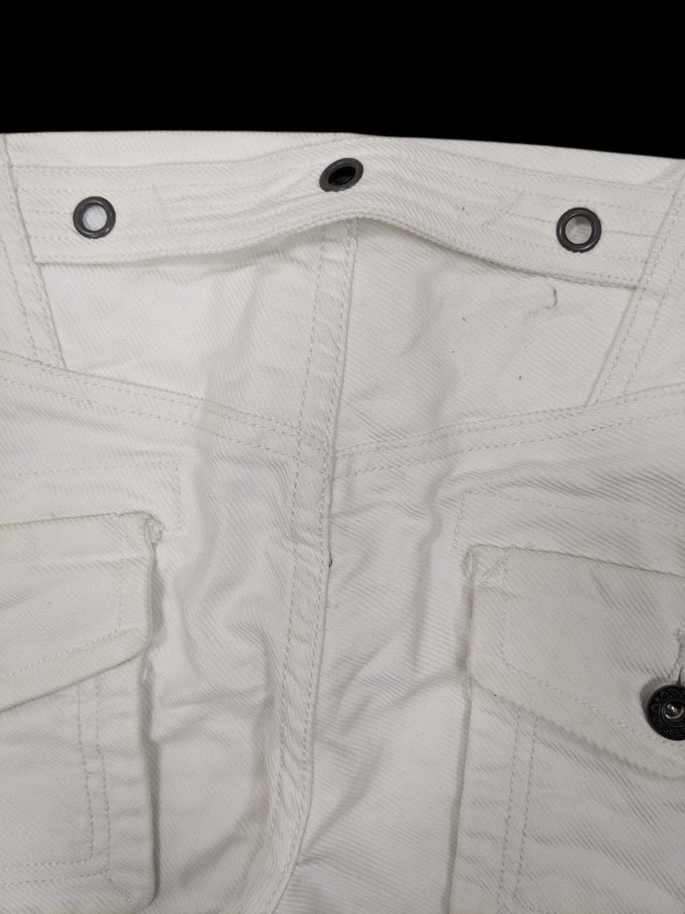 Diesel DIESEL VINTAGE Y2K OFF WHITE FLARE PANTS Size 26" / US 2 / IT 38 - 3 Thumbnail