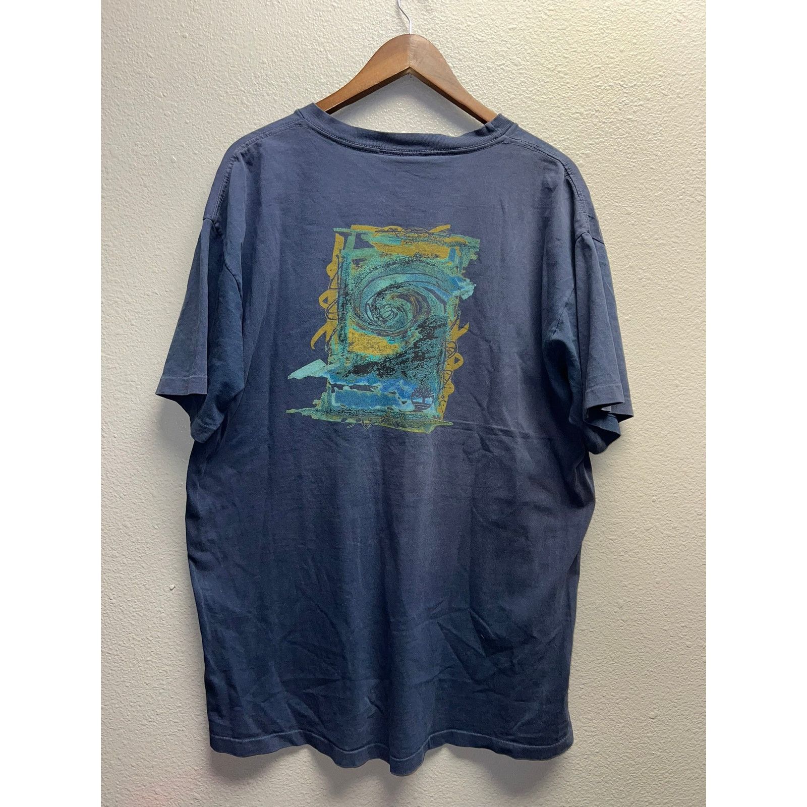 Timberland Vintage Timberland Weathergear Shirt Blue Surf Art Tee VTG X Size US XL / EU 56 / 4 - 6 Thumbnail