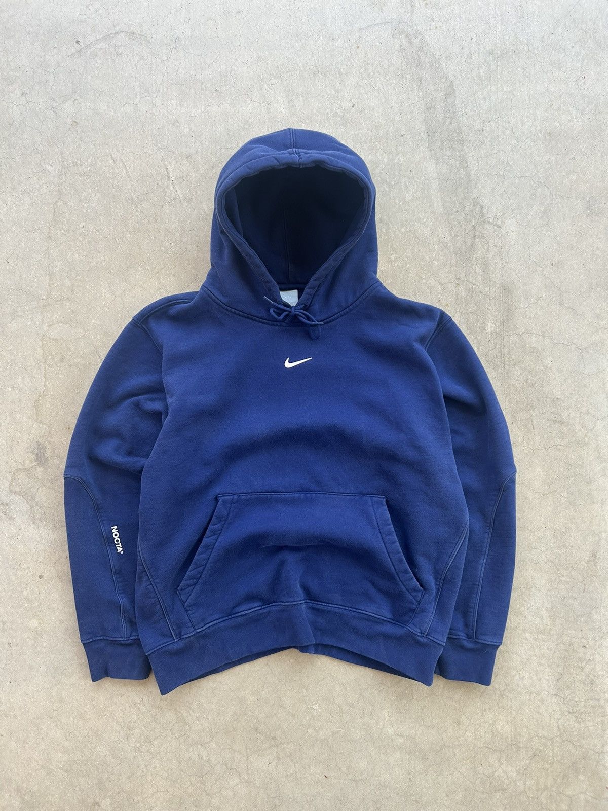 Used Large Nike x Drake NOCTA newest Cardinal Stock Blue Hoodie Authentic