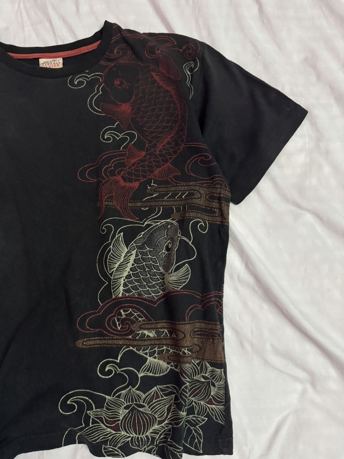Japanese Brand Vintage Japanese Tattoos Koi Fish Sukajan Tees Size US XL / EU 56 / 4 - 4 Thumbnail
