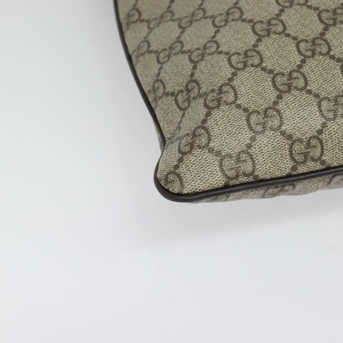 Gucci GUCCI GG Supreme Shoulder Bag Pvc Leather Beige Silver Size ONE SIZE - 10 Thumbnail