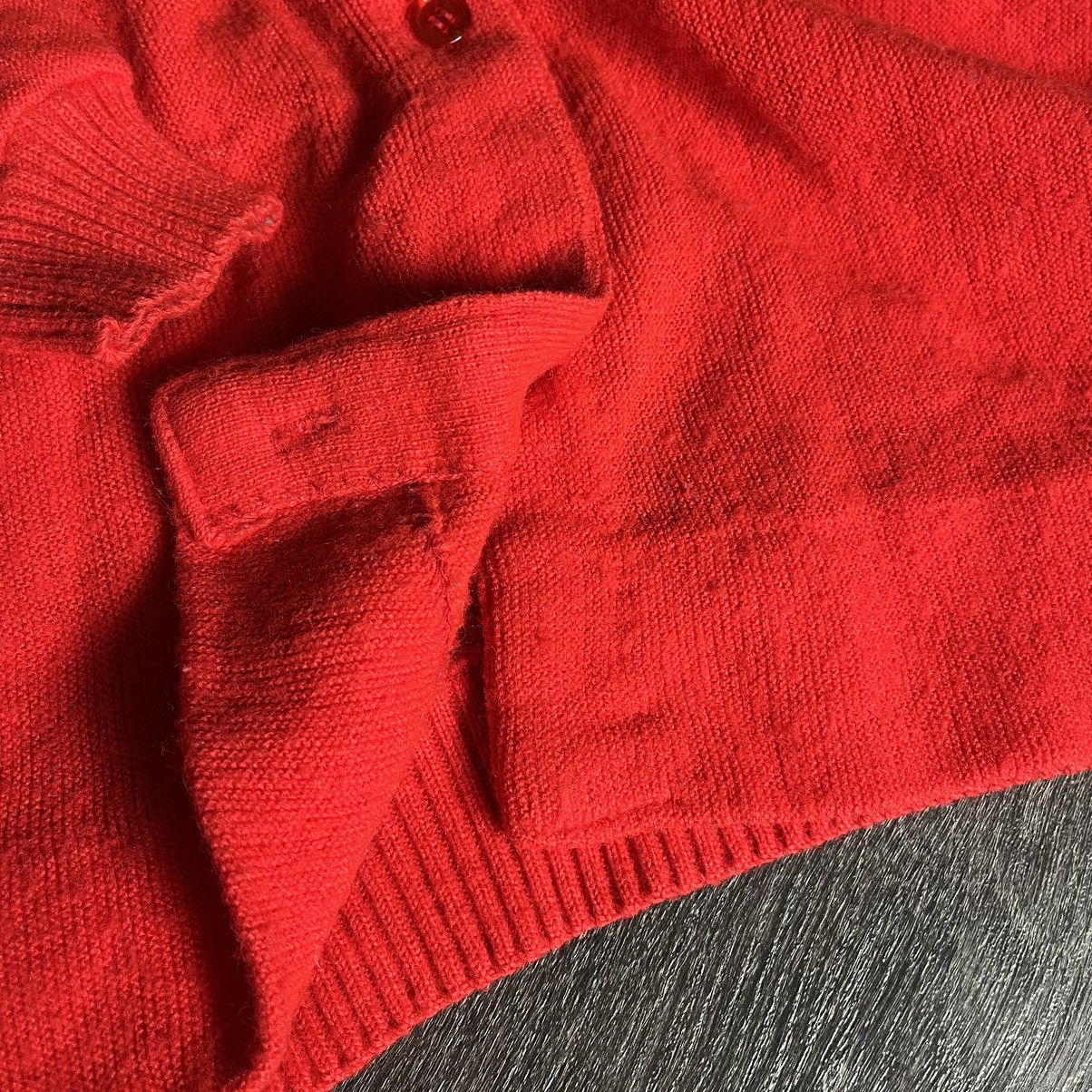 Lacoste Vintage 1960s Lacoste Haymaker Acrylic Cardigan Sweater Red Size US S / EU 44-46 / 1 - 9 Thumbnail