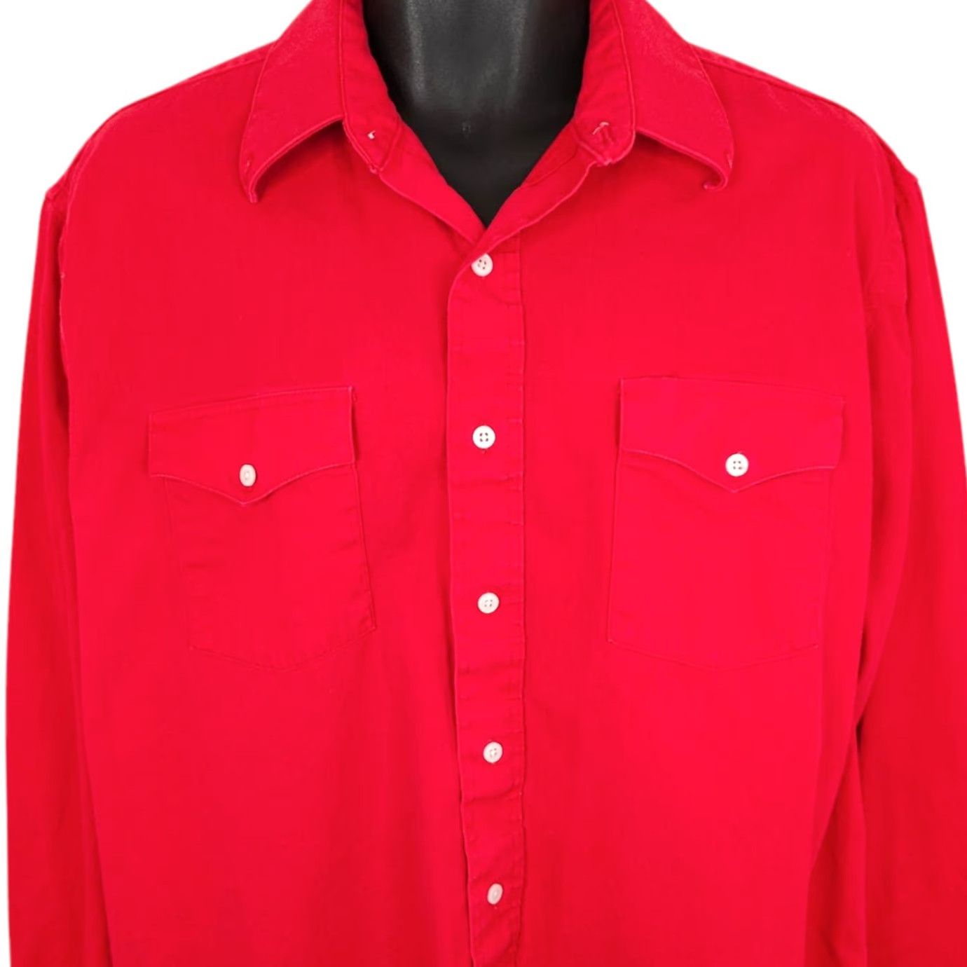 Wrangler VINTAGE Wrangler Western Shirt Mens XL Long Red 90s Made In USA Shirt Mens XL Red Western 90s Wrangler Size US XL / EU 56 / 4 - 2 Thumbnail