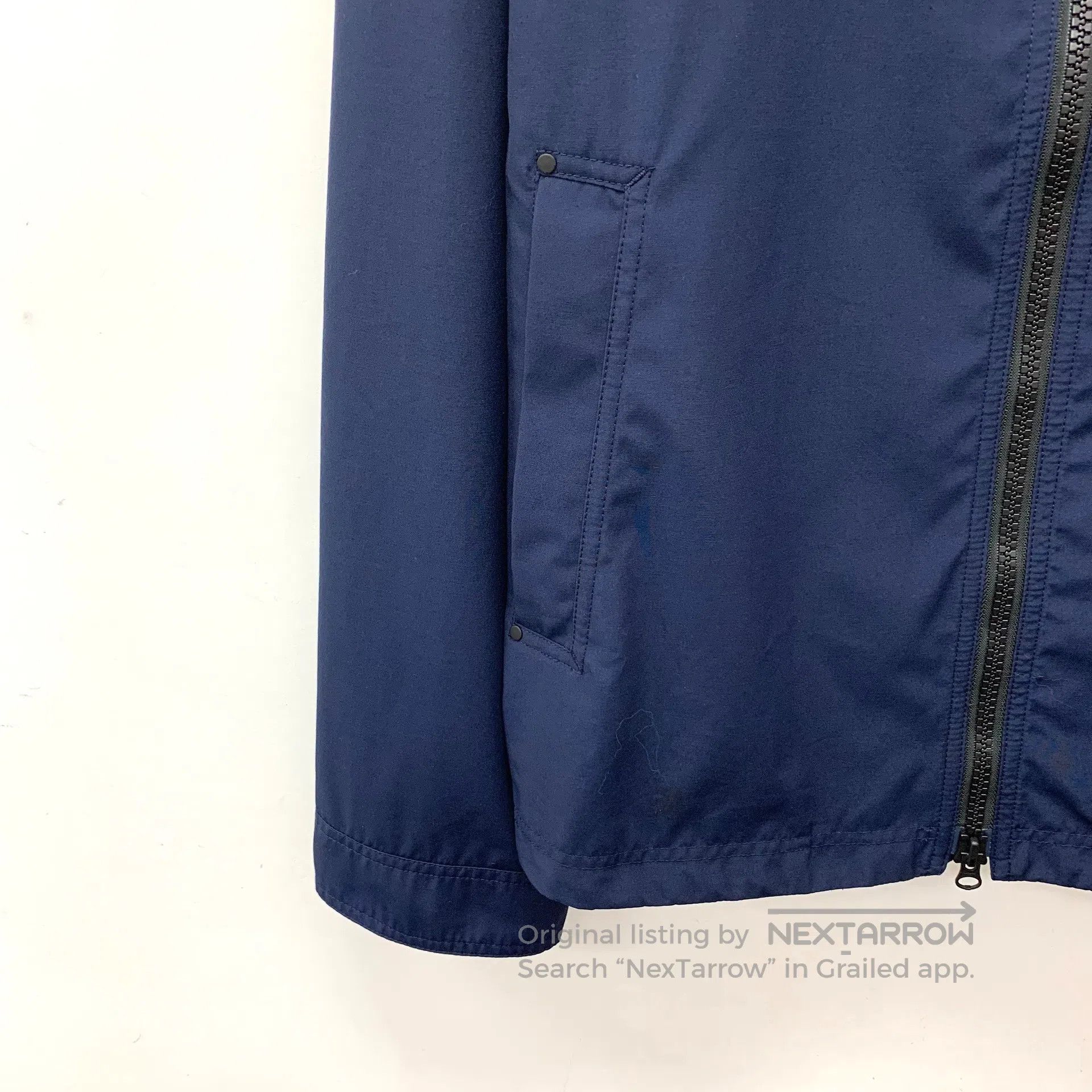 Canada Goose Canada Goose Navy Blue Logo Patch Collar Zipper Long Sleev Size US XL / EU 56 / 4 - 4 Thumbnail