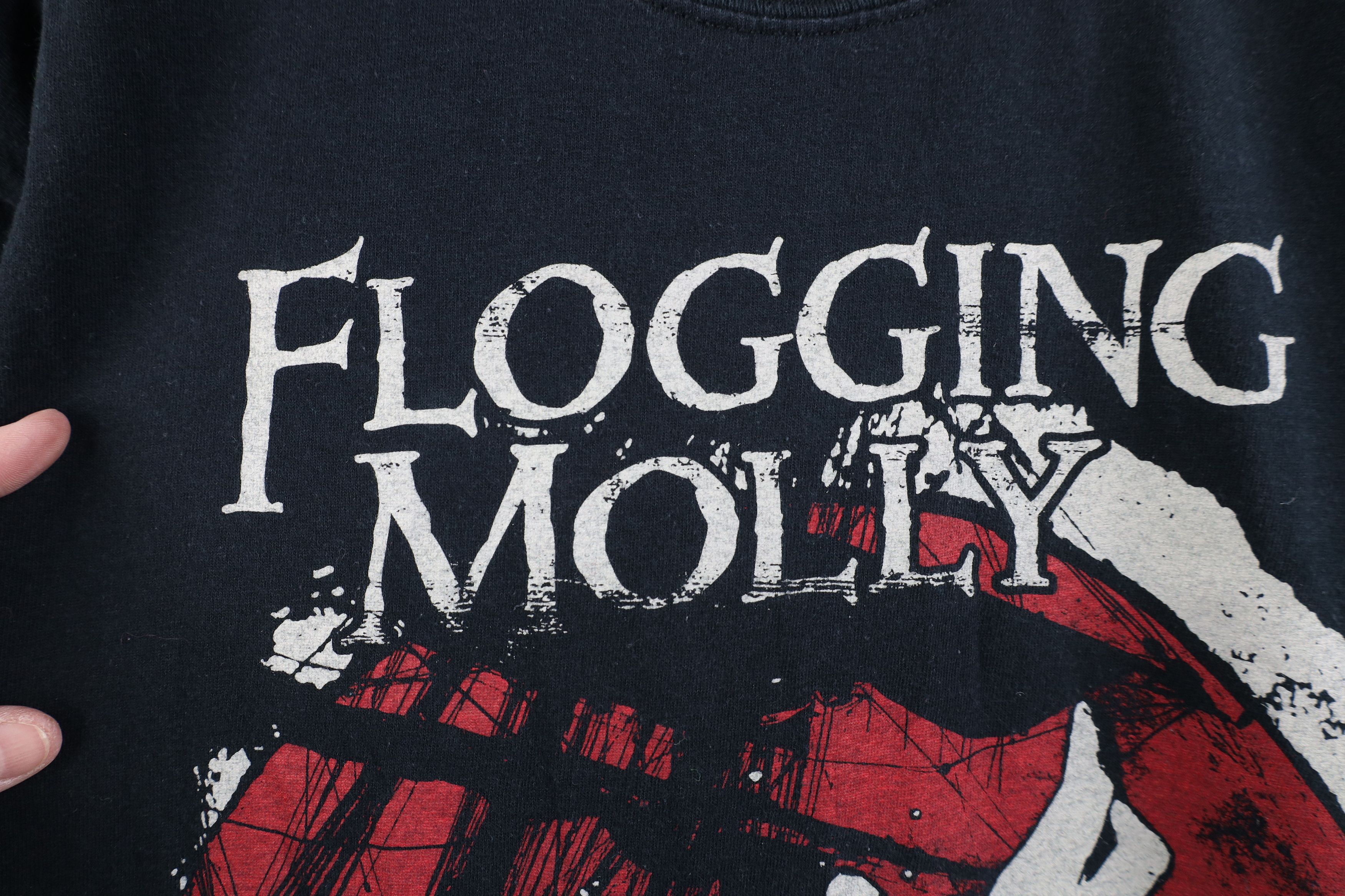 Vintage Vintage Y2K Spell Tour Flogging Molly Band T-Shirt Black Size US XL / EU 56 / 4 - 5 Thumbnail