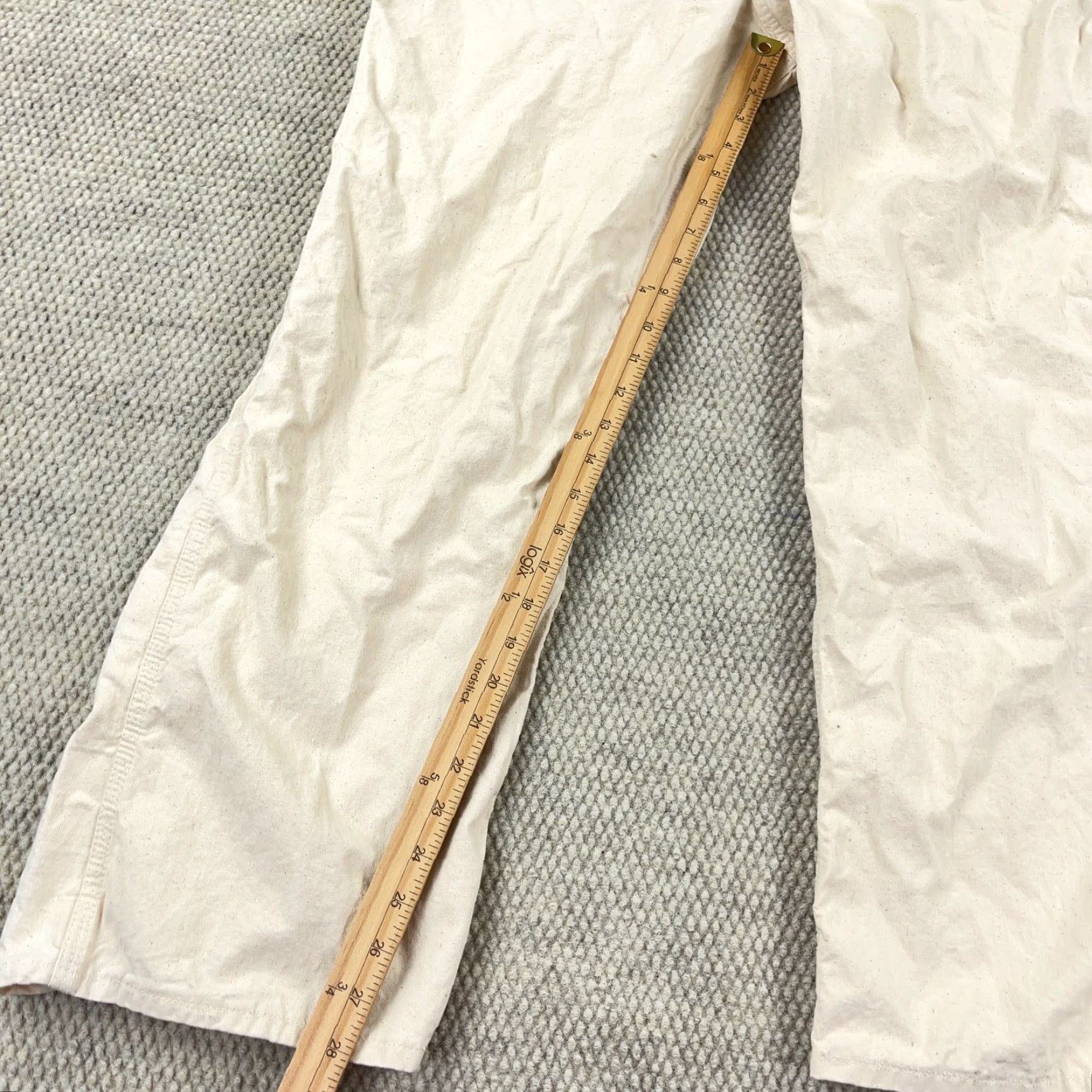 Vintage VINTAGE Big Mac Workwear Overalls Men 38x28 Cotton 1970s Beige White Sanforized Size US 38 / EU 54 - 7 Thumbnail