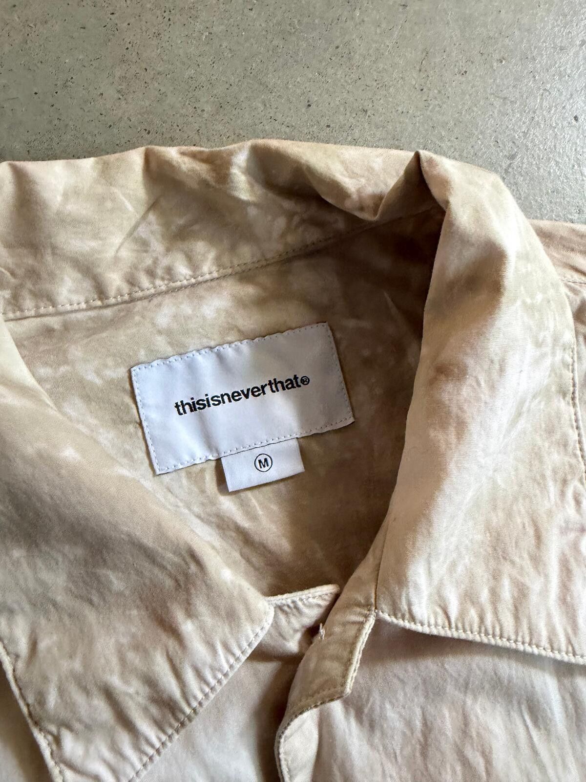 thisisneverthat Thisisneverthat Brown Button Up Shirt Sz M Size US M / EU 48-50 / 2 - 4 Thumbnail