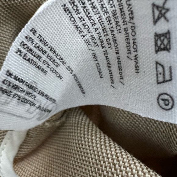 Jacquemus Jacquemus Wool-Blend Flat-Front Pants Beige Men’s 48/US 32 Size US 32 / EU 48 - 7 Thumbnail