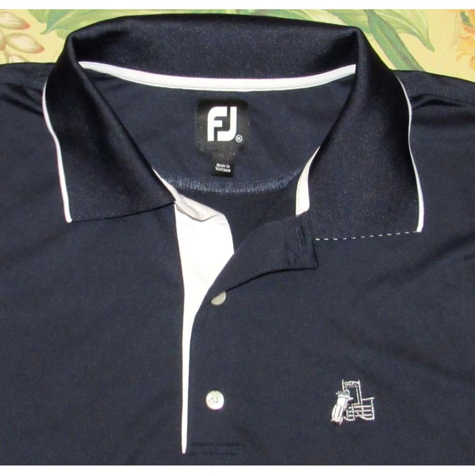 Footjoy FOOTJOY Navy Blue Short Sleeve Polo Shirt Ansley Golf Club XXL Polo Men Navy Blue XXl Size US XXL / EU 58 / 5 - 2 Thumbnail