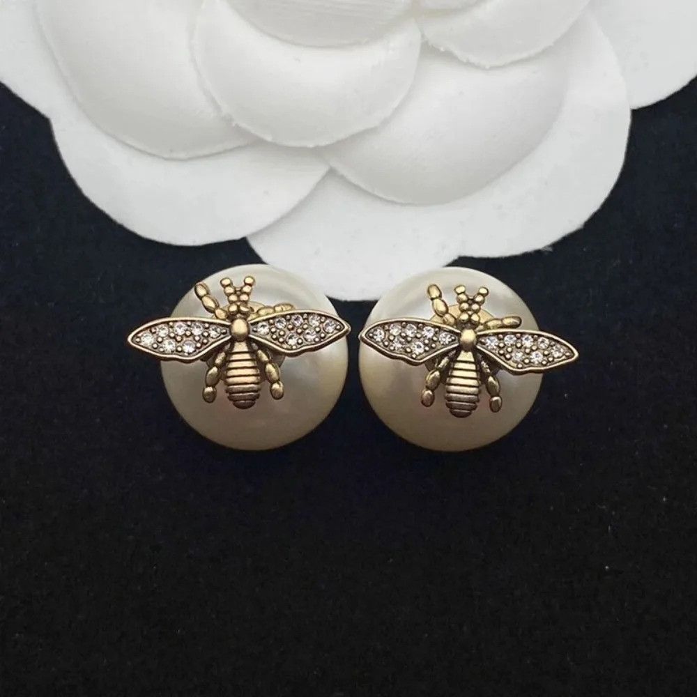 Jewelry × Vintage Bee Pearl Earrings Size ONE SIZE - 1 Thumbnail