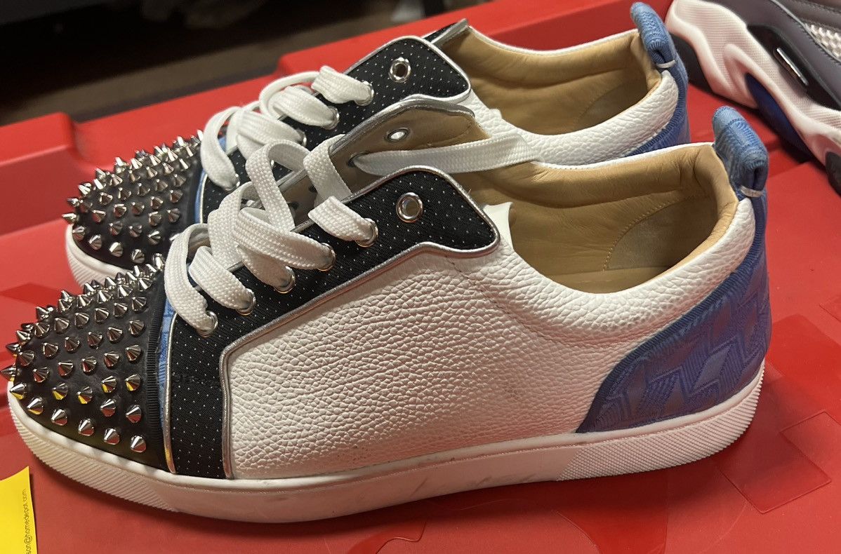 Christian Louboutin Christian Louboutin Louis Plato flat white lows Size US 10 / EU 43 - 1 Thumbnail