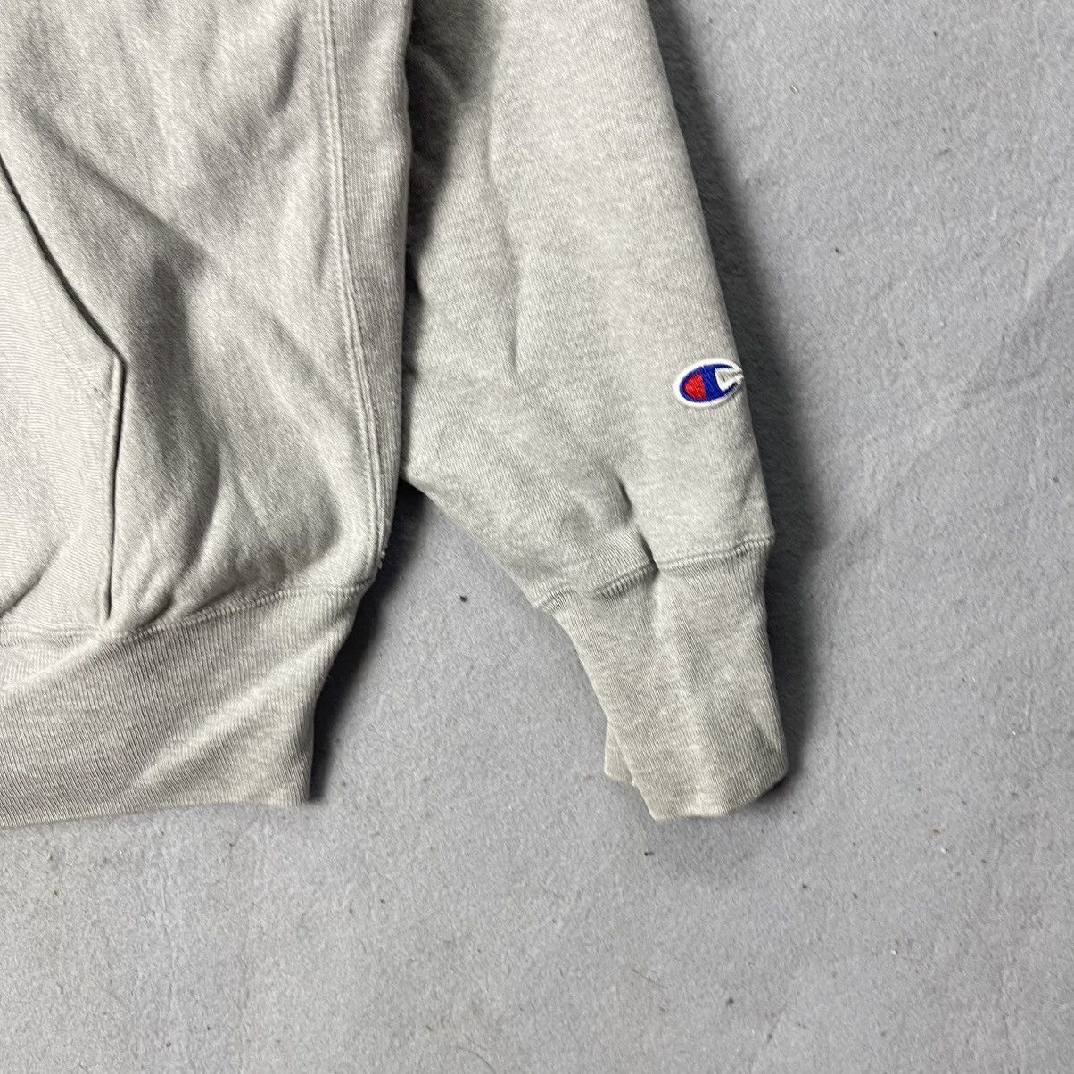 Champion Vintage Champion Reverse Weave Hoodie Spellout Grey XL Size US XL / EU 56 / 4 - 4 Thumbnail