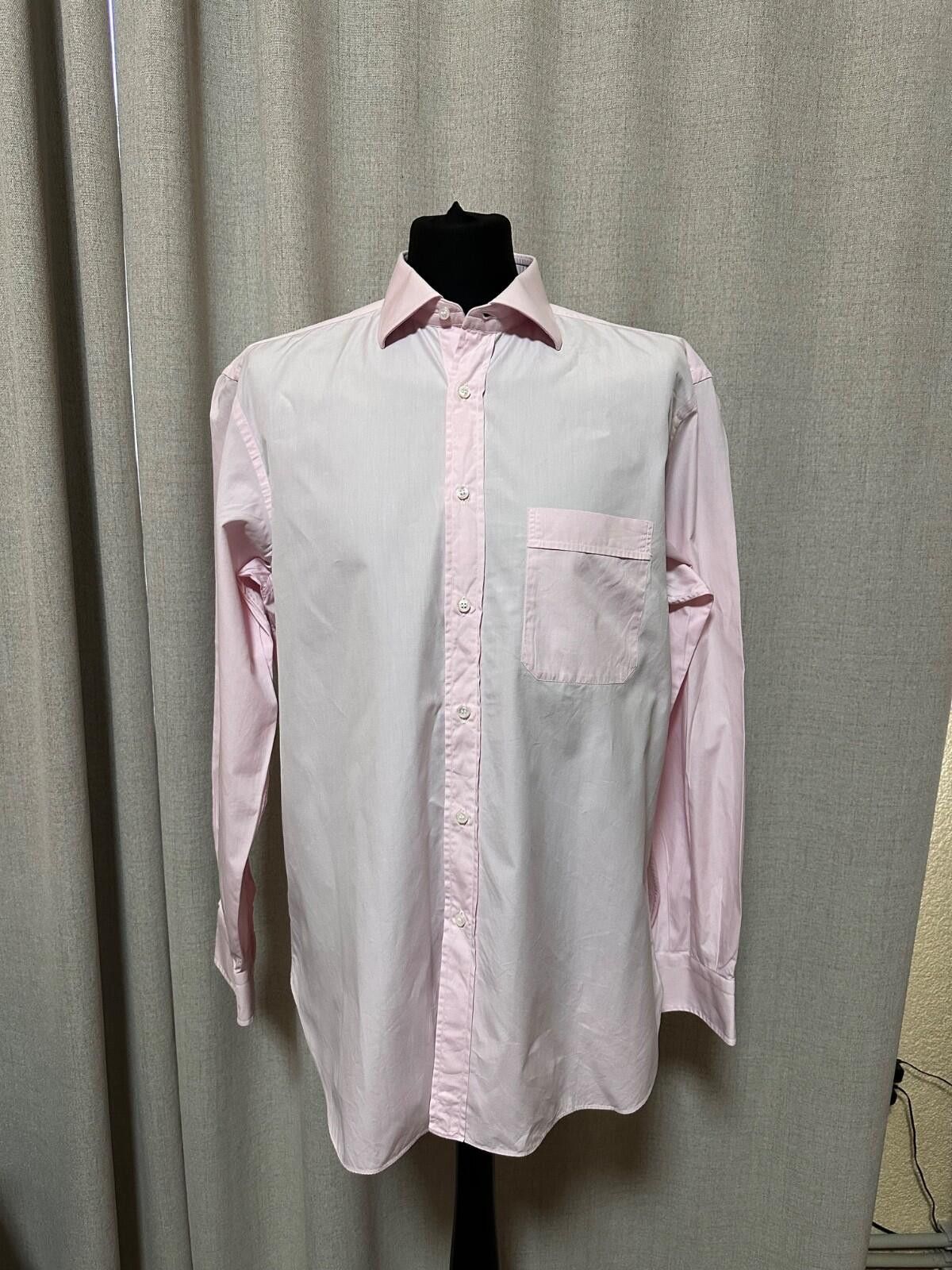 Brioni Brioni Men's Light Pink Dress Shirt 16 41 Italy Size 42R - 1 Thumbnail