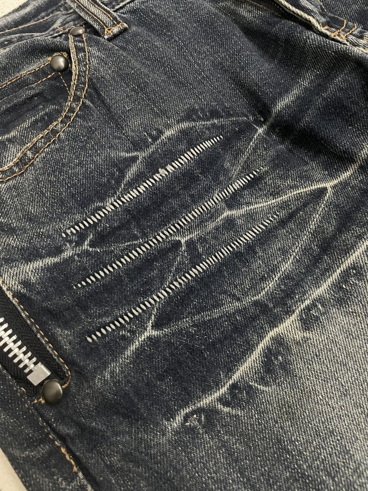 Le Grande Bleu (L.G.B.) Al Delio LGB Sick Mud Flare Archive Pant Whisker Distressed Size US 32 / EU 48 - 10 Thumbnail