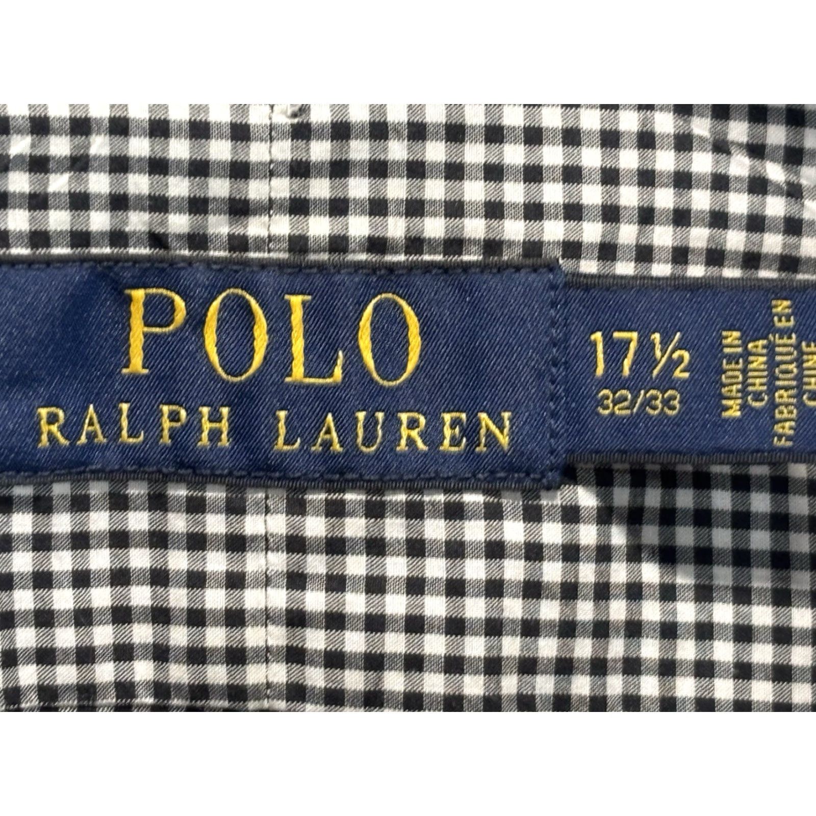 Polo Ralph Lauren **Ralph Lauren Mens Black White Check Button Up Shirt 32/33** User: **Polo Ralph Lauren Mens Black White Check Button Up Shirt 32/33** Size US XXL / EU 58 / 5 - 6 Thumbnail
