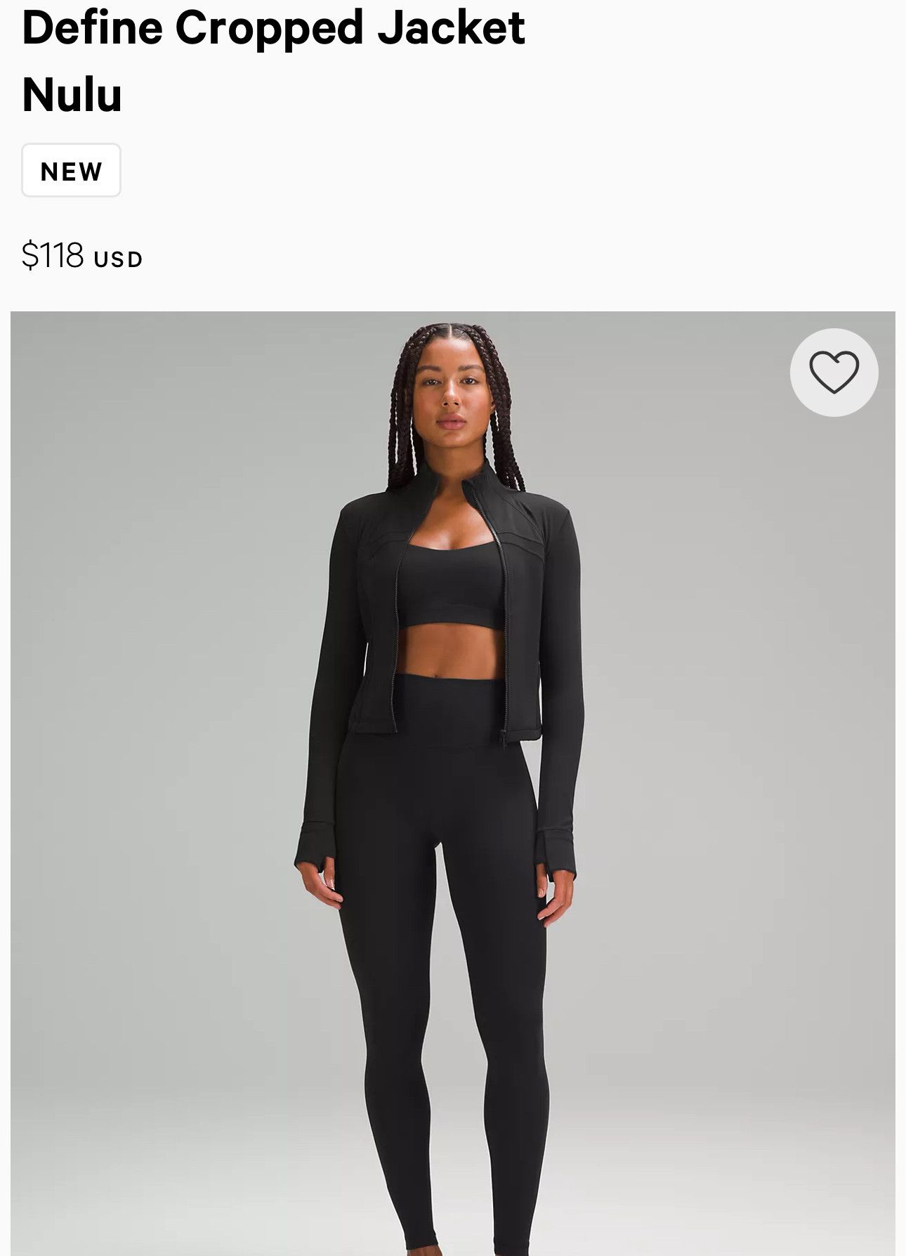 Lululemon Defined Cropped Jacket Nulu Size L / US 10 / IT 46 - 7 Thumbnail