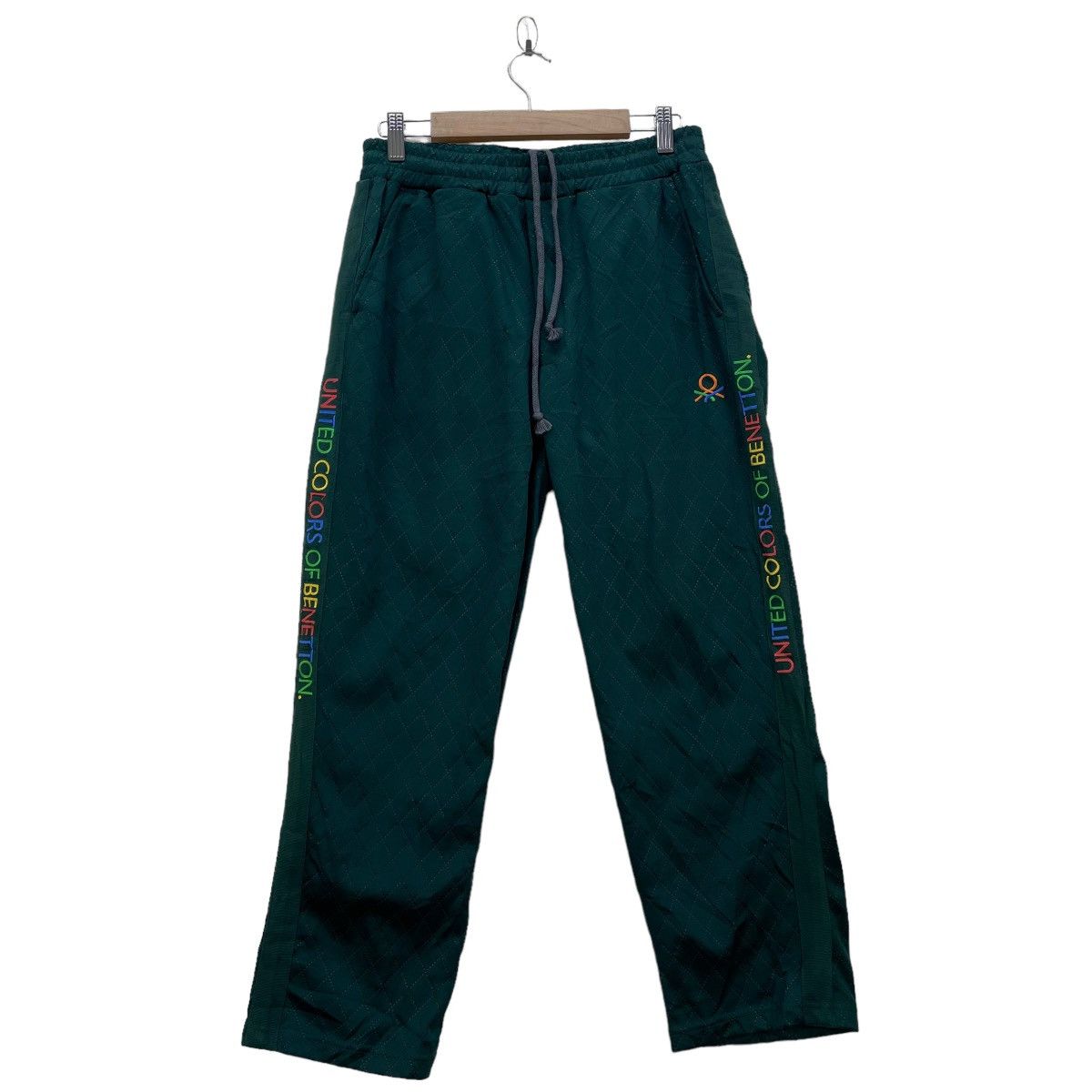 image of Hypebeast x United Colors Of Benetton United Color Of Benetton Side Logo Pant in Green (Size 30)