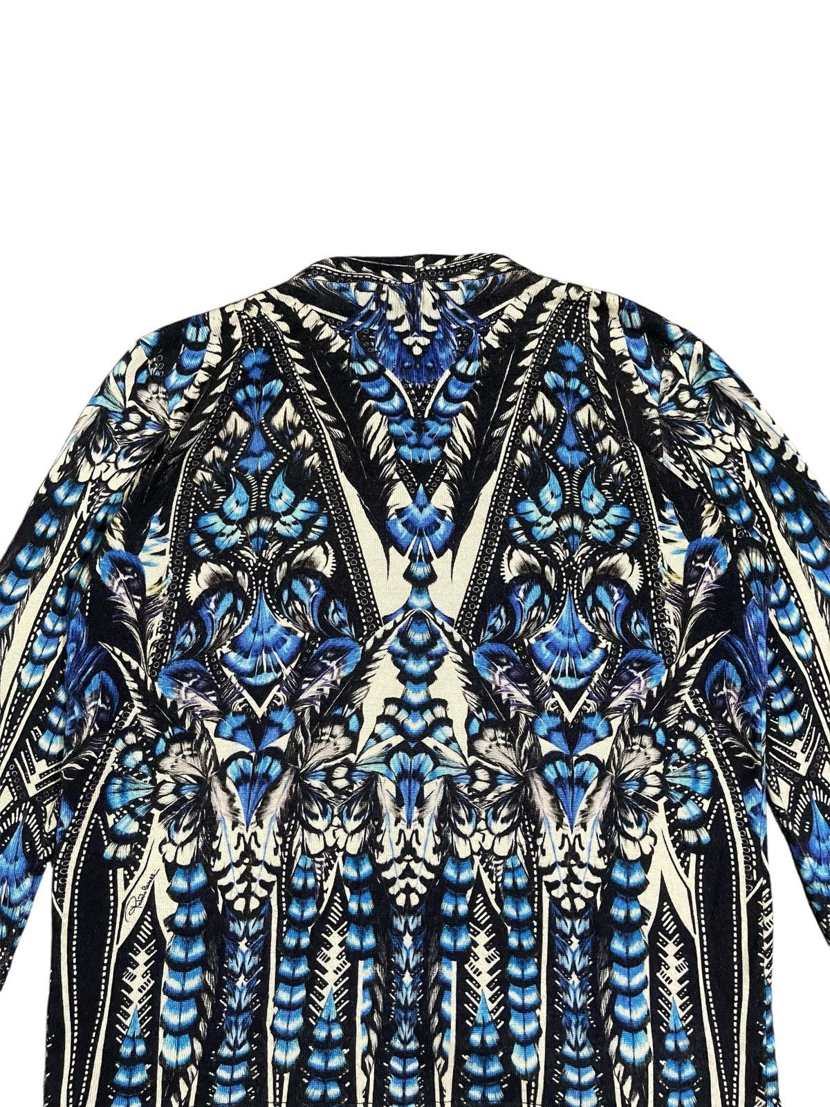 Roberto Cavalli FW 14 Roberto Cavalli Floral Blue Cardigan Size M / US 6-8 / IT 42-44 - 6 Thumbnail