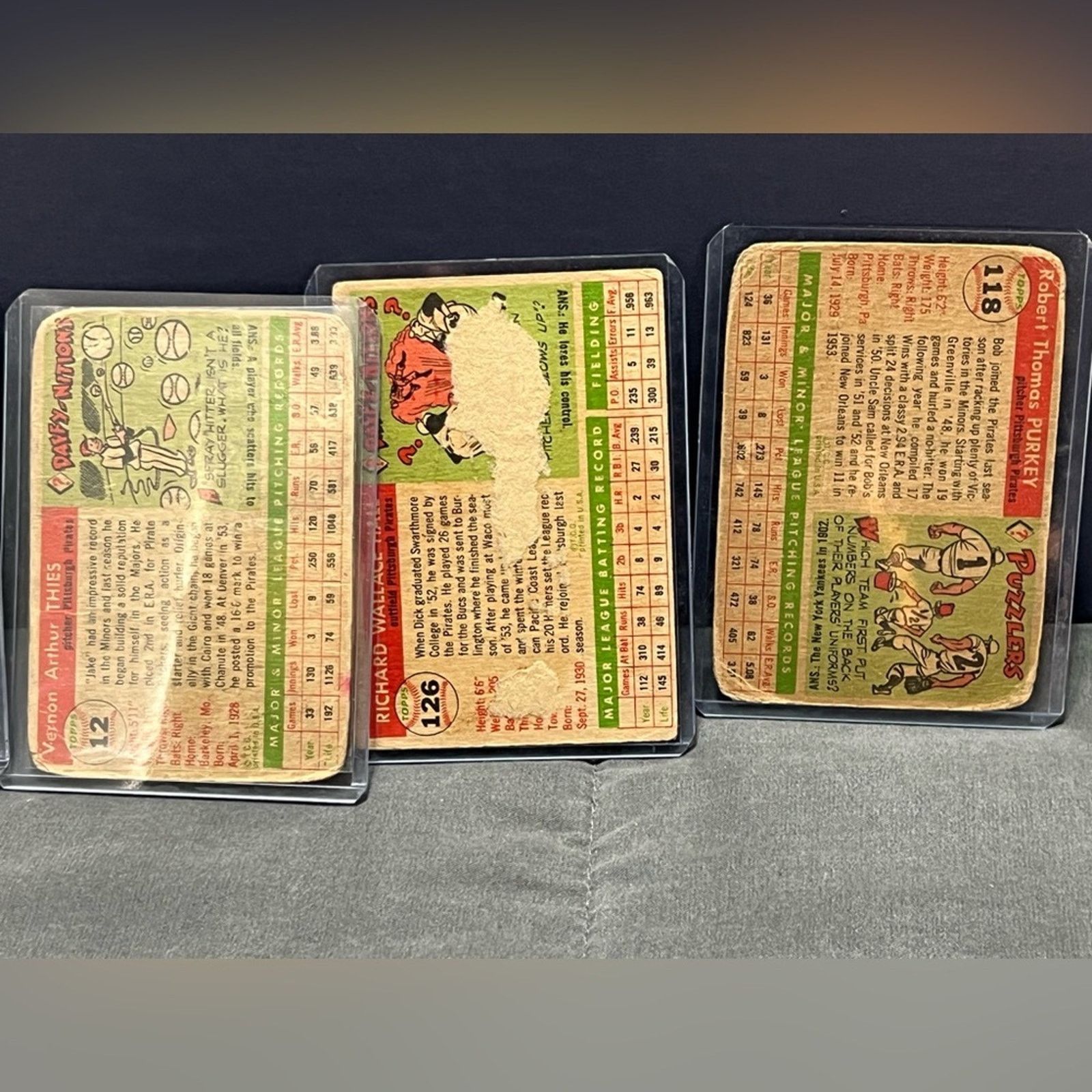 Other 1955 Topps Baseball Card Lot 5 COUNT Size ONE SIZE - 4 Thumbnail