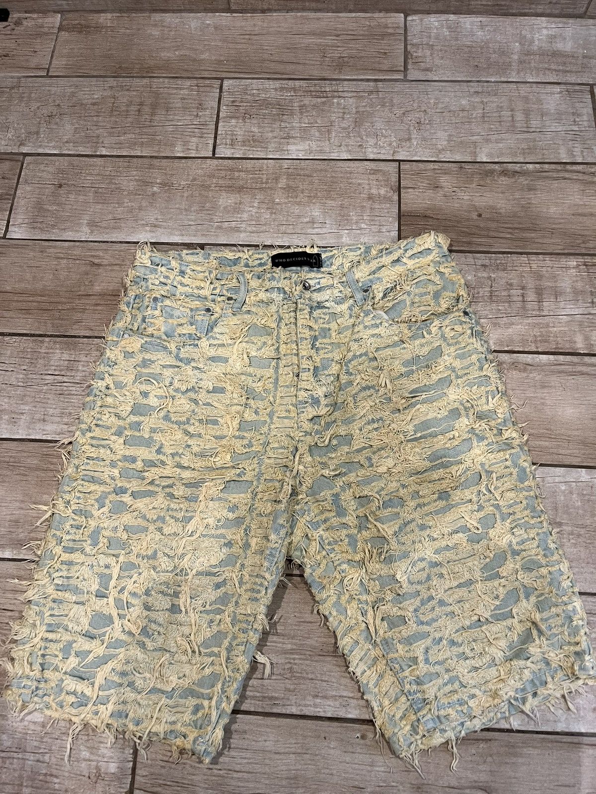 Who Decides War Who Decides War Husk Denim Shorts Size US 36 / EU 52 - 1 Thumbnail