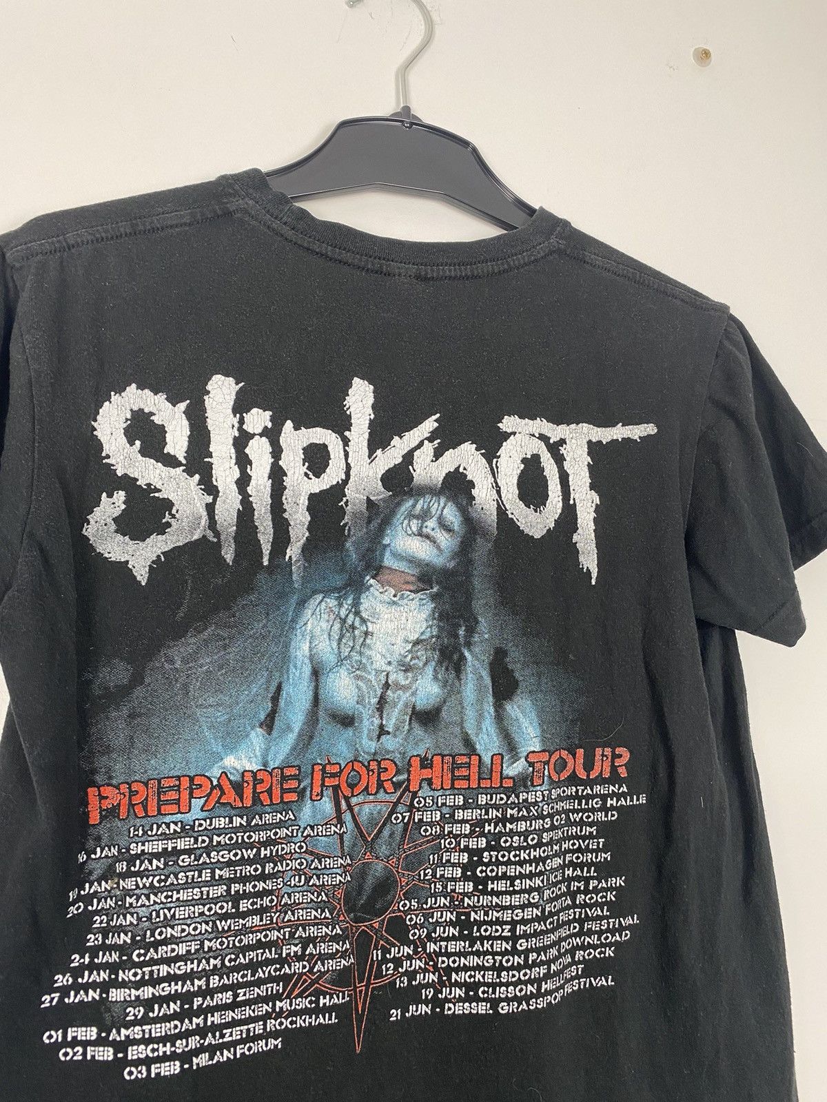 Band Tees × Slipknot Slipknot Prepare For Hell Tour Tee Vintage y2k 2014 - 2015 Size US S / EU 44-46 / 1 - 4 Thumbnail