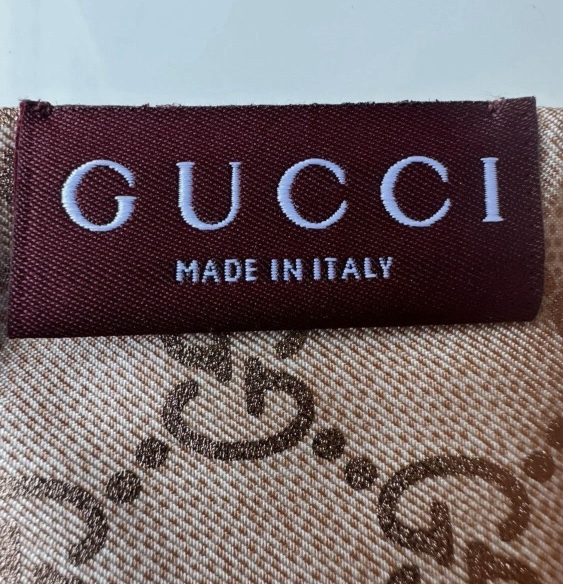 Gucci Gucci Bandeau Silk Scarf Pink GG Logo 5/120cm! Size ONE SIZE - 7 Thumbnail
