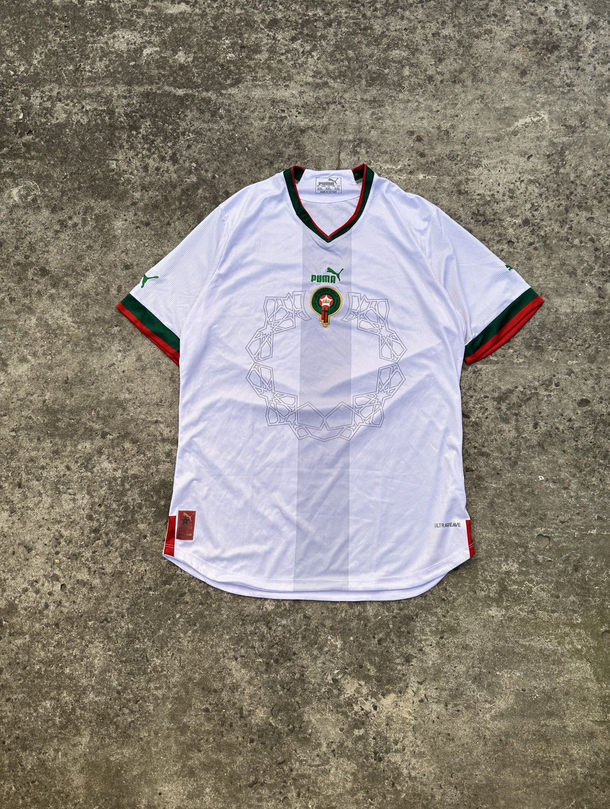 Puma Vintage Puma Morocco Soccer Jersey Blokecore Rare Style VTg Size US XXL / EU 58 / 5 - 1 Thumbnail