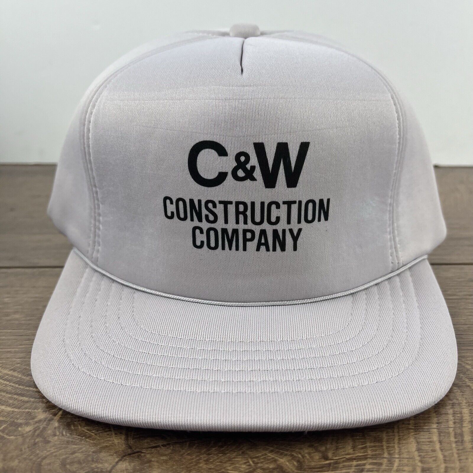 Other C&W Construction Company Hat Gray Cap Snapback Adjustable Gr Size ONE SIZE - 5 Thumbnail
