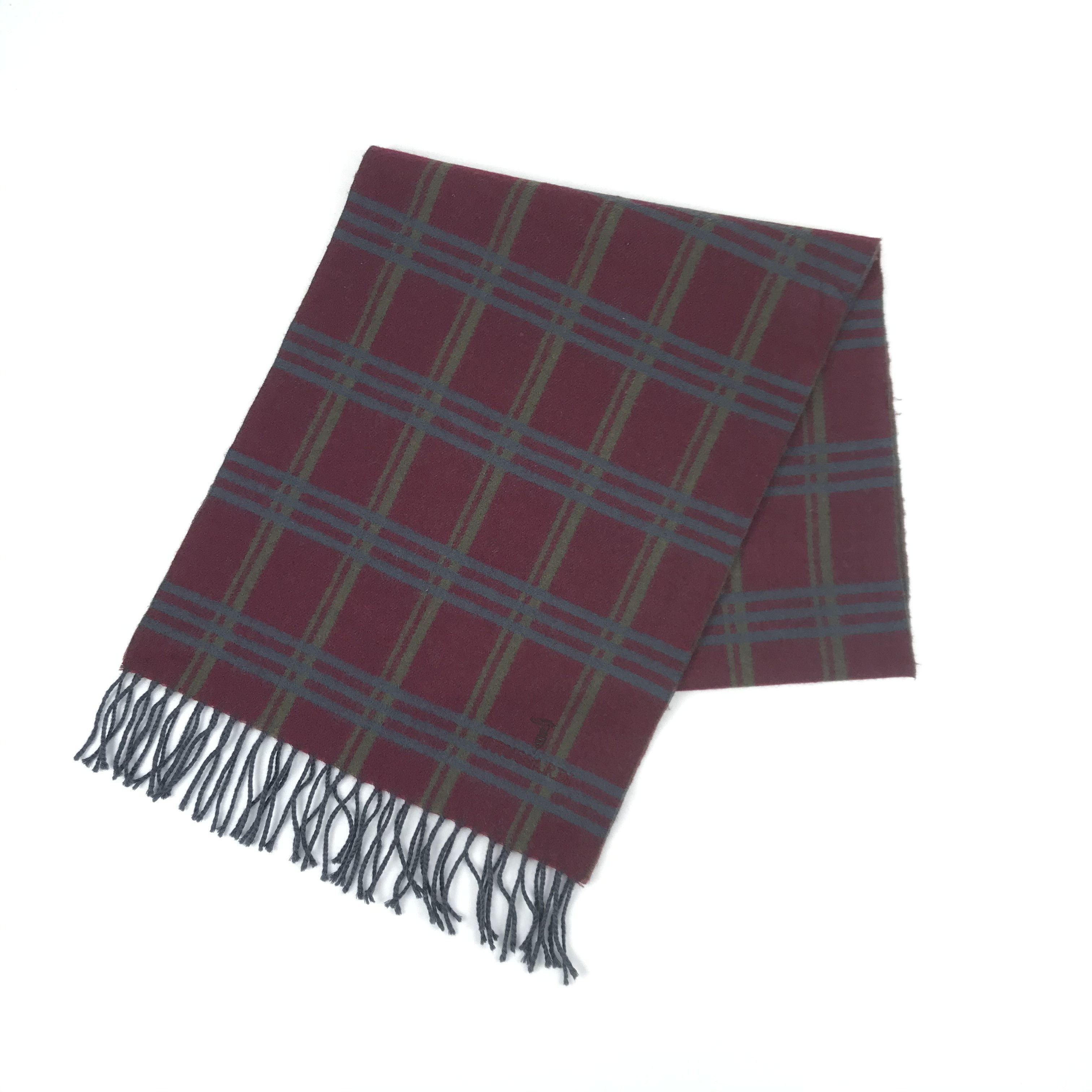 Trussardi Vintage Trussardi Scarf Muffler Wool Cashmere Scarves Size ONE SIZE - 2 Thumbnail