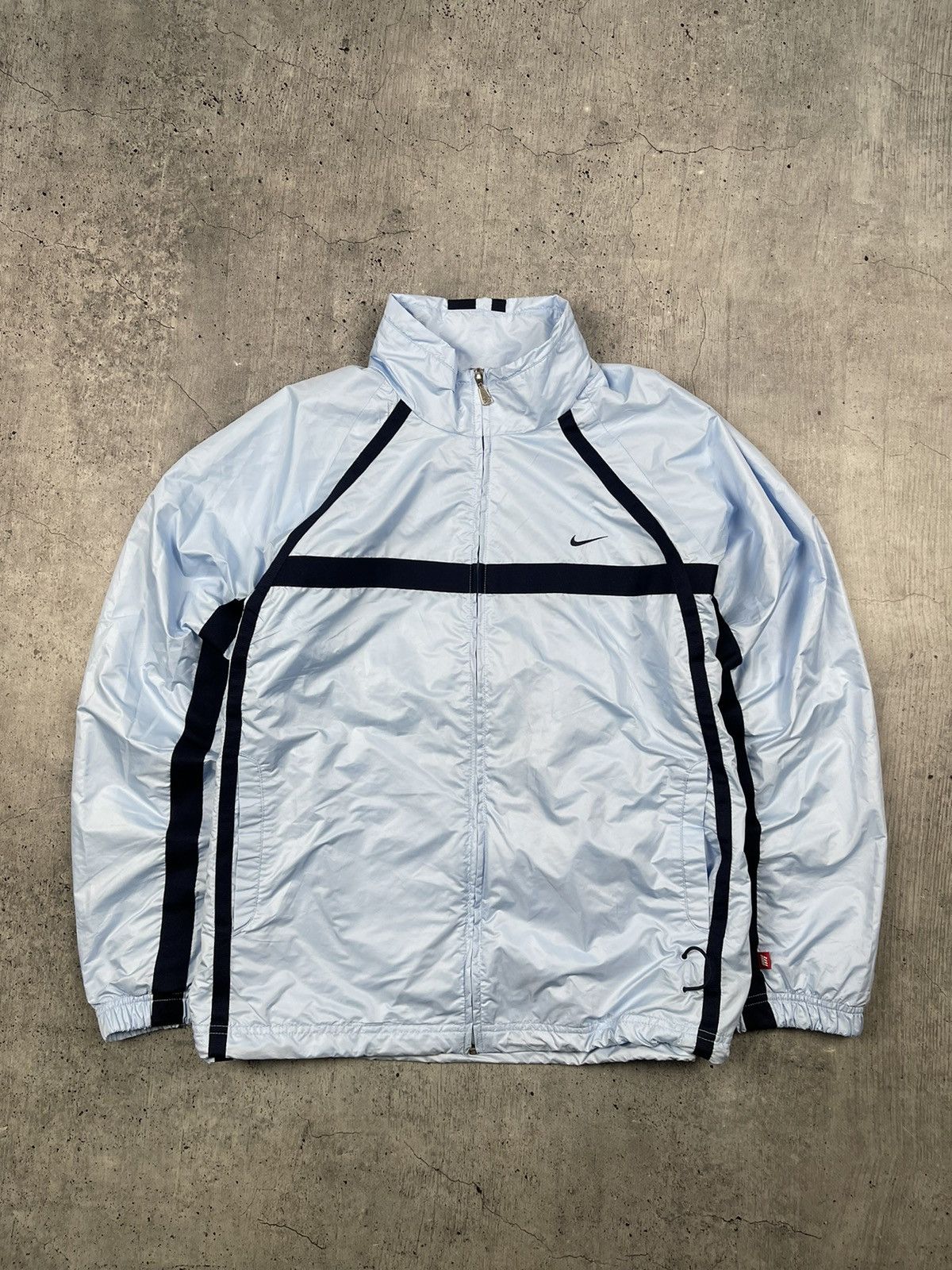 Nike × Vintage Vintage Nike Nylon Zip Track Jacket Size US L / EU 52-54 / 3 - 1 Thumbnail