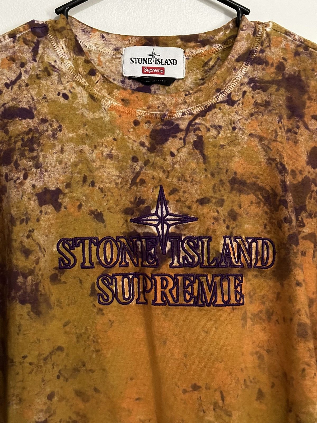 Stone Island × Supreme Supreme Stone Island Embroidered Logo Tee Size US M / EU 48-50 / 2 - 2 Thumbnail