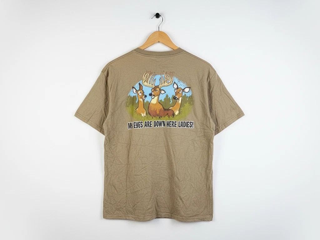 Bass Pro Shops Bass Pro Shops Graphic Tee Cartoon Deer Back Print Men XL Size US XL / EU 56 / 4 - 1 Thumbnail