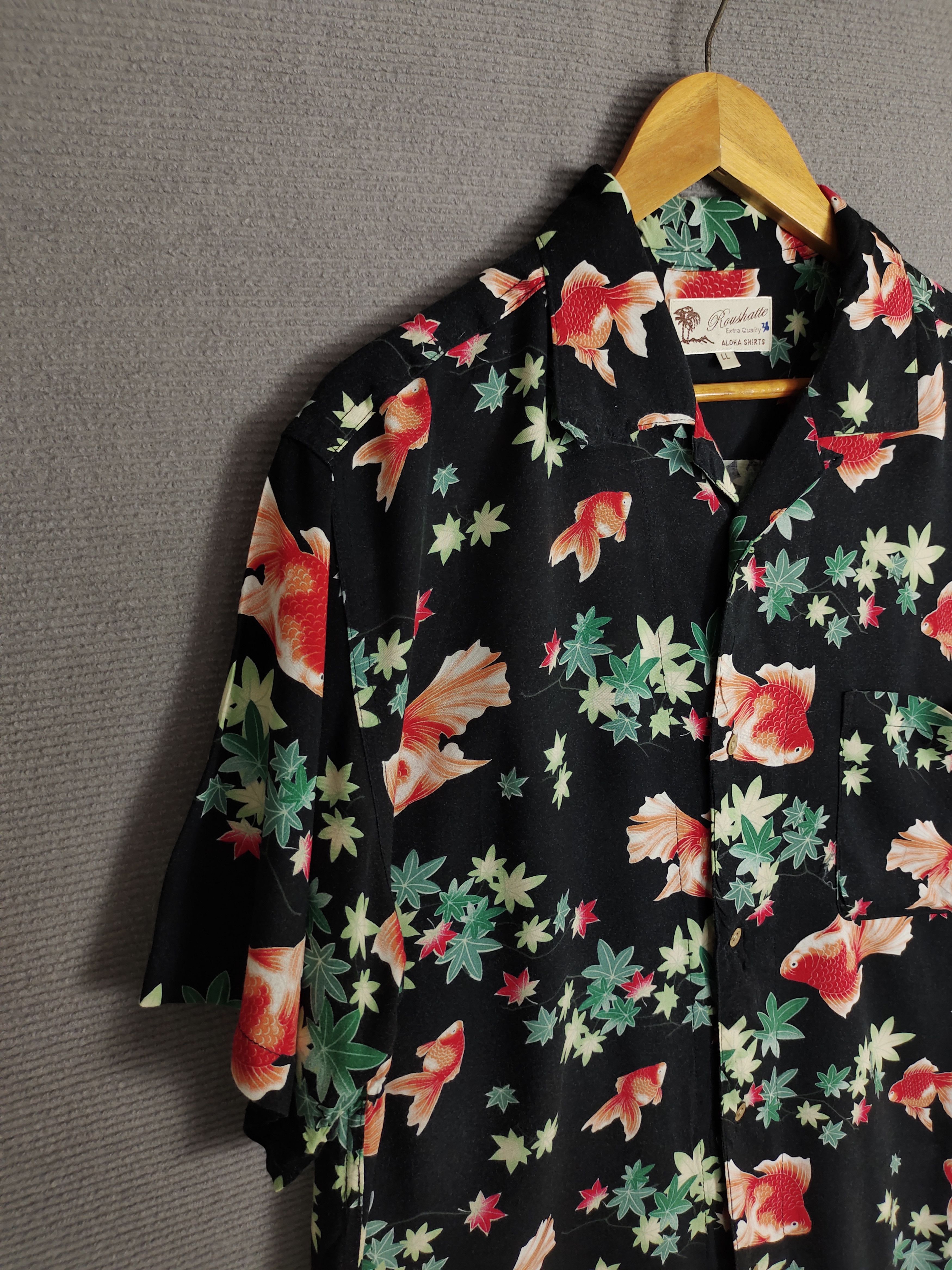 Japanese Brand Japanese Hawaiian Roushatte Gold Fish Rayon Aloha Shirt Size US L / EU 52-54 / 3 - 3 Thumbnail