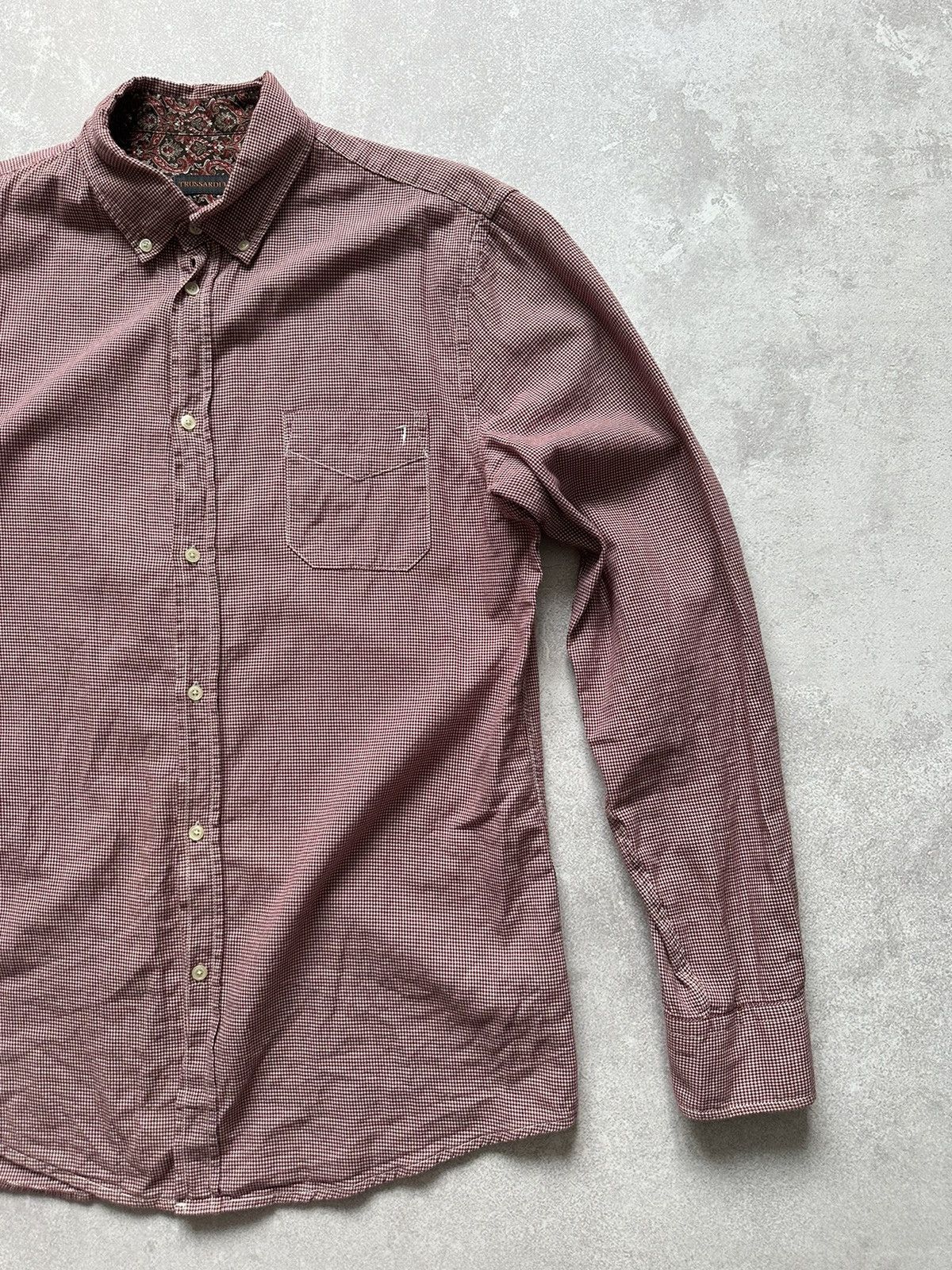 Trussardi × Vintage Shirt Long sleeve Trussardi Jeans Vintage Streetwear size 42 Size US L / EU 52-54 / 3 - 2 Thumbnail