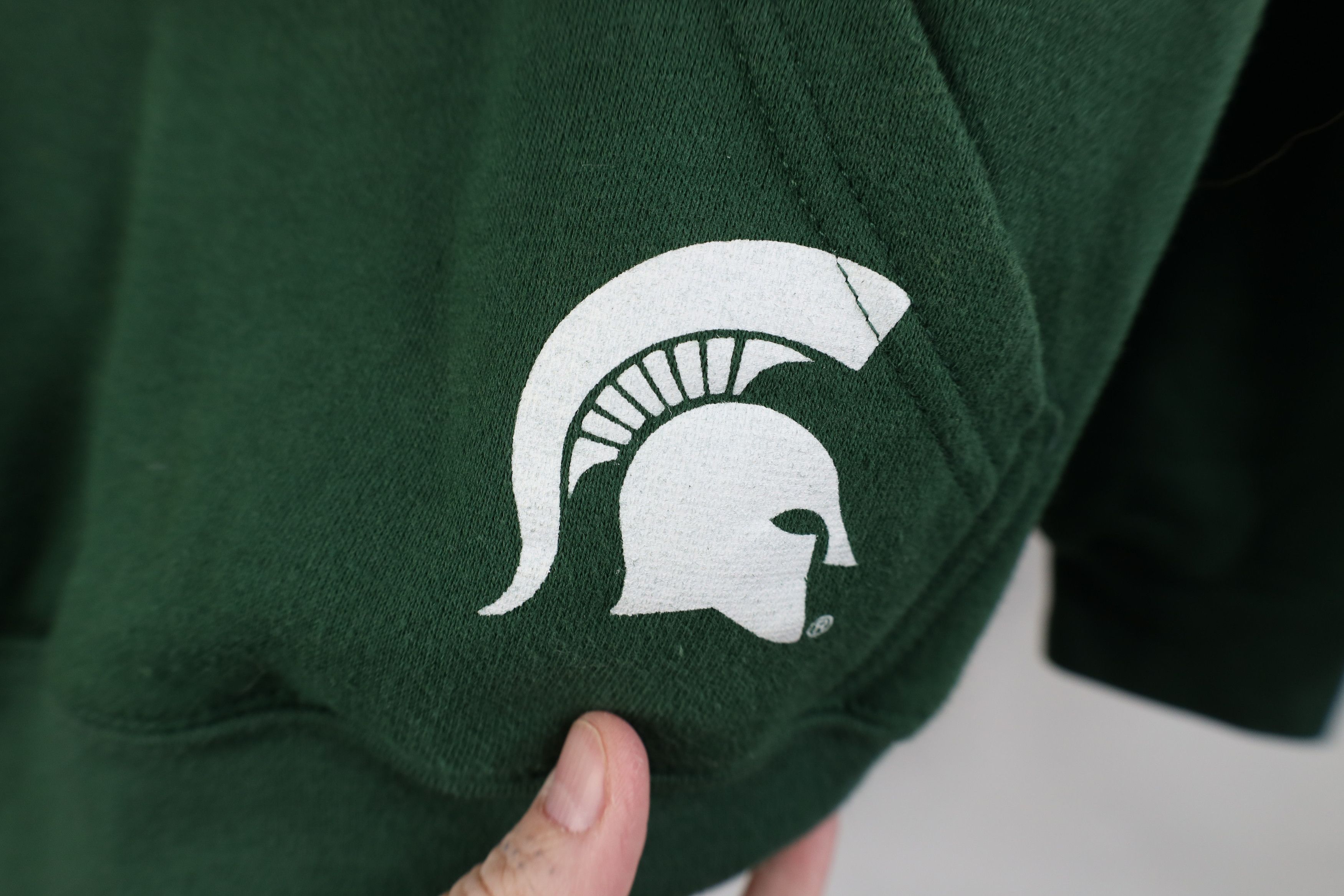 Vintage Vintage 90s Y2K Michigan State University Hoodie Green Size US S / EU 44-46 / 1 - 8 Thumbnail