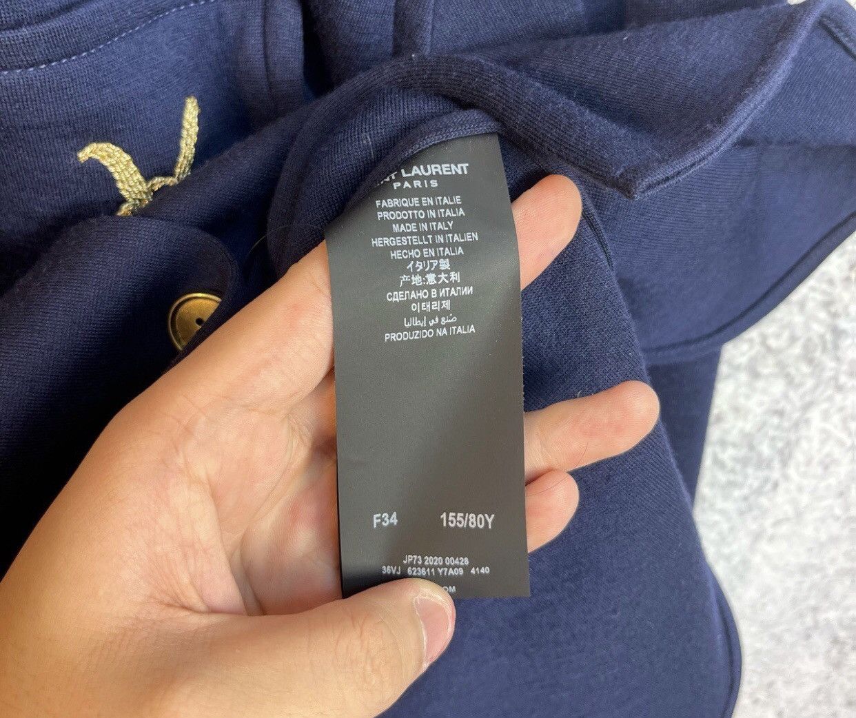 Saint Laurent Paris Saint Laurent dark blue suit jacket2412-Nextarrow Size US S / EU 44-46 / 1 - 5 Thumbnail