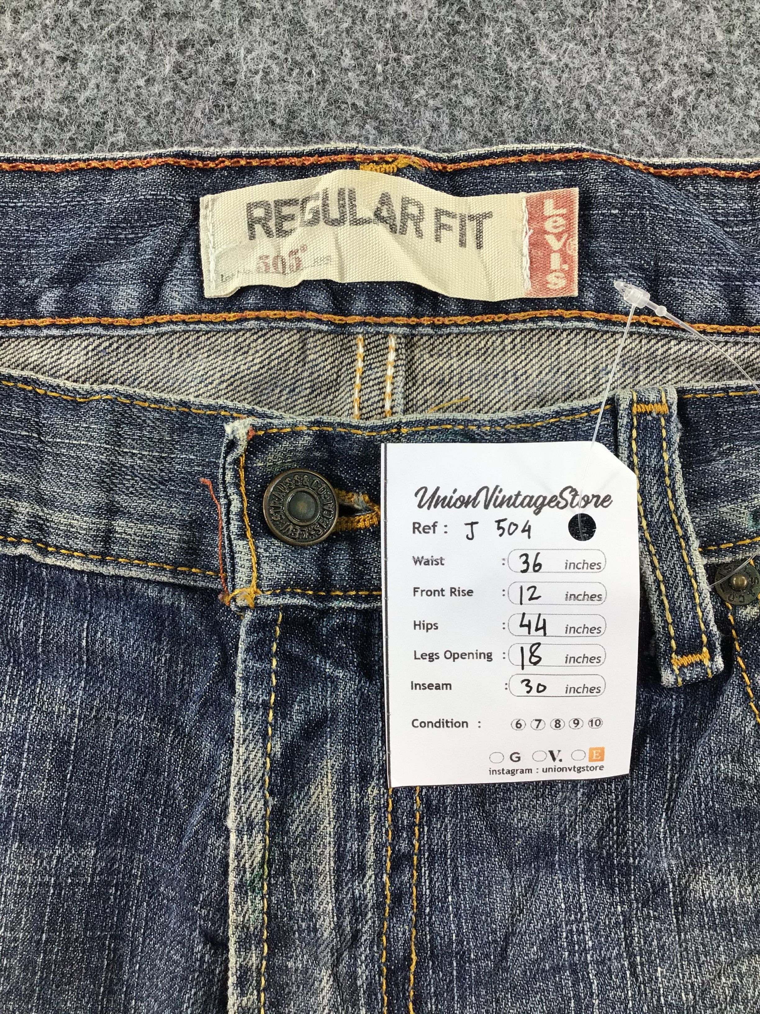 Levi's Vintage Levis 505 Jeans Distressed Faded Blue Denim -J504 Size US 36 / EU 52 - 12 Thumbnail