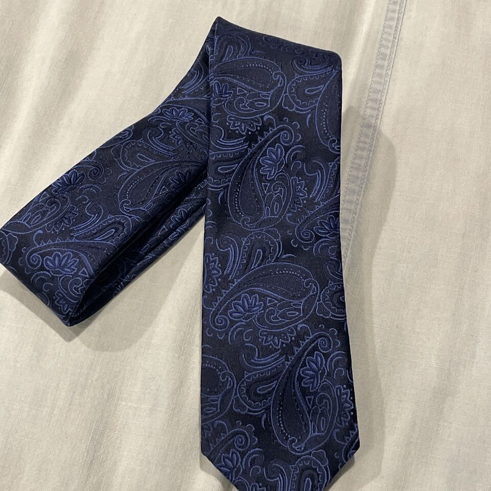 Paul Stuart Paul Malone Palm Beach modern skinny silk tie 2.5" Size ONE SIZE - 5 Thumbnail
