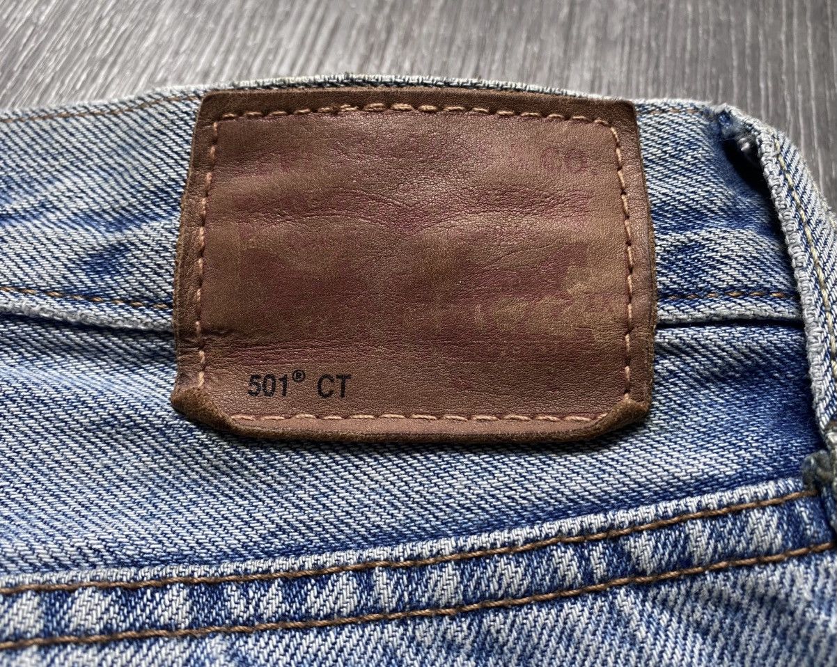 Levi's Vintage Clothing Levi’s Customized Tapered 501 CT Torn Distressed Jeans Denim Size 26" / US 2 / IT 38 - 24 Thumbnail