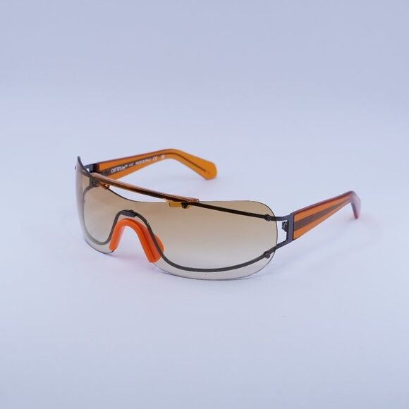 Off-White Off-White OERI103 BIG WHARF 7720 Sunglasses Gunmetal/Orange Size ONE SIZE - 1 Thumbnail