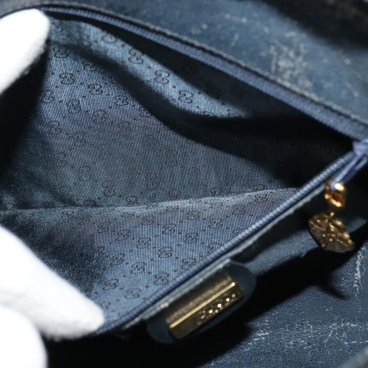 Gucci GUCCI GG Supreme Sherry Line Shoulder Bag Pvc Navy Gold 001 Size ONE SIZE - 19 Thumbnail